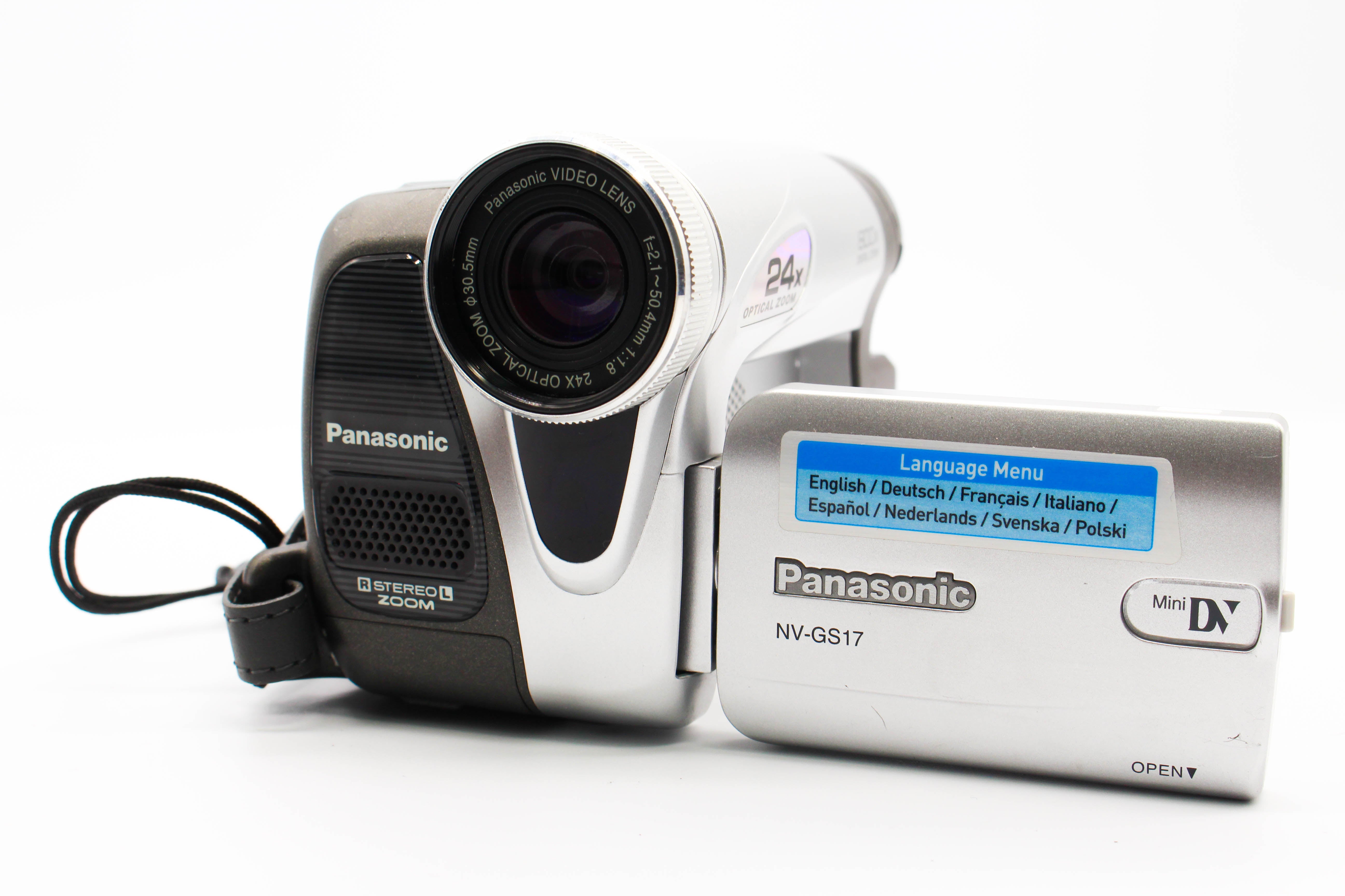 Panasonic NV-GS17 MiniDV Video Handycam Camcorder Camera - Tested Bundle Excellent