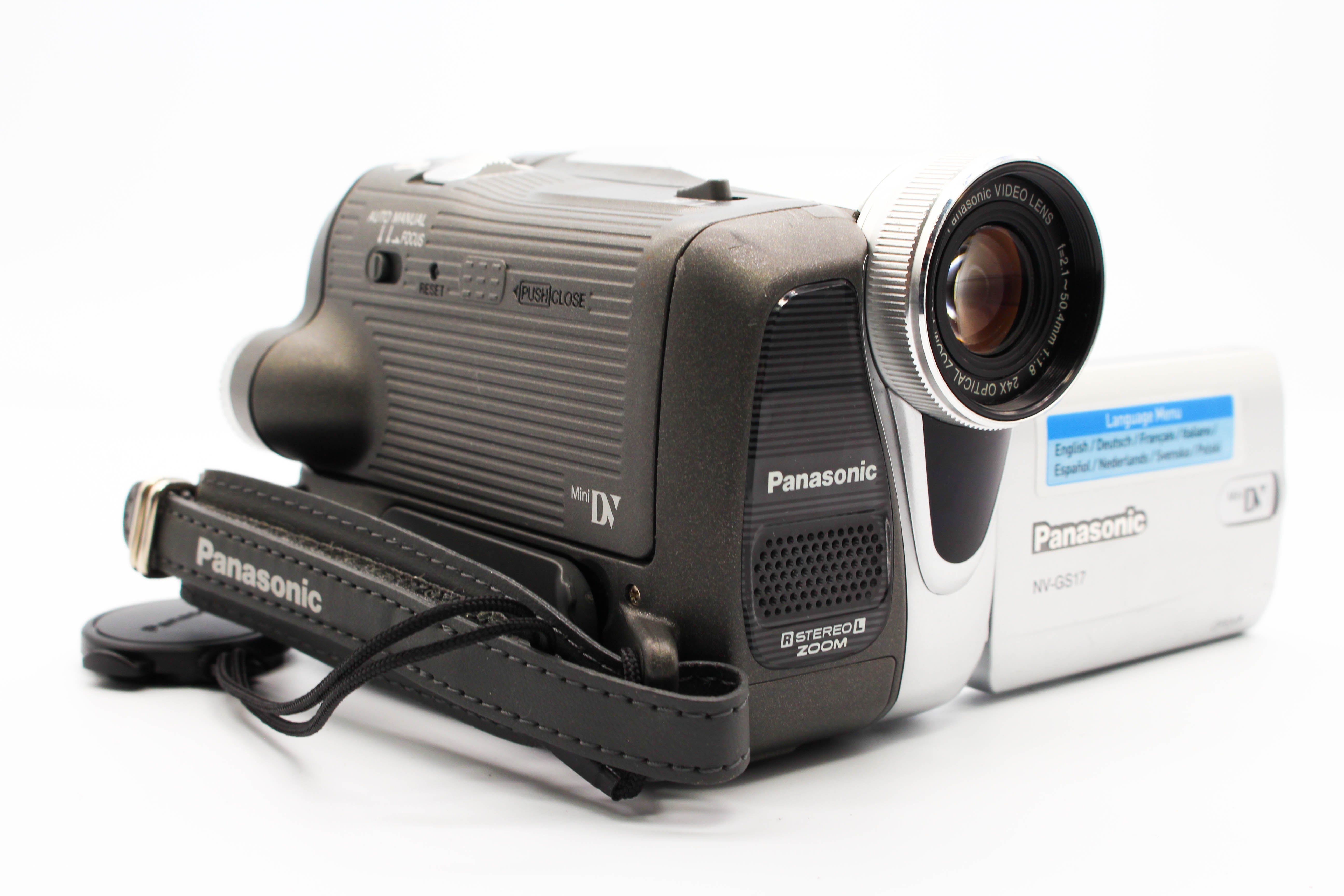 Panasonic NV-GS17 MiniDV Video Handycam Camcorder Camera - Tested Bundle Excellent