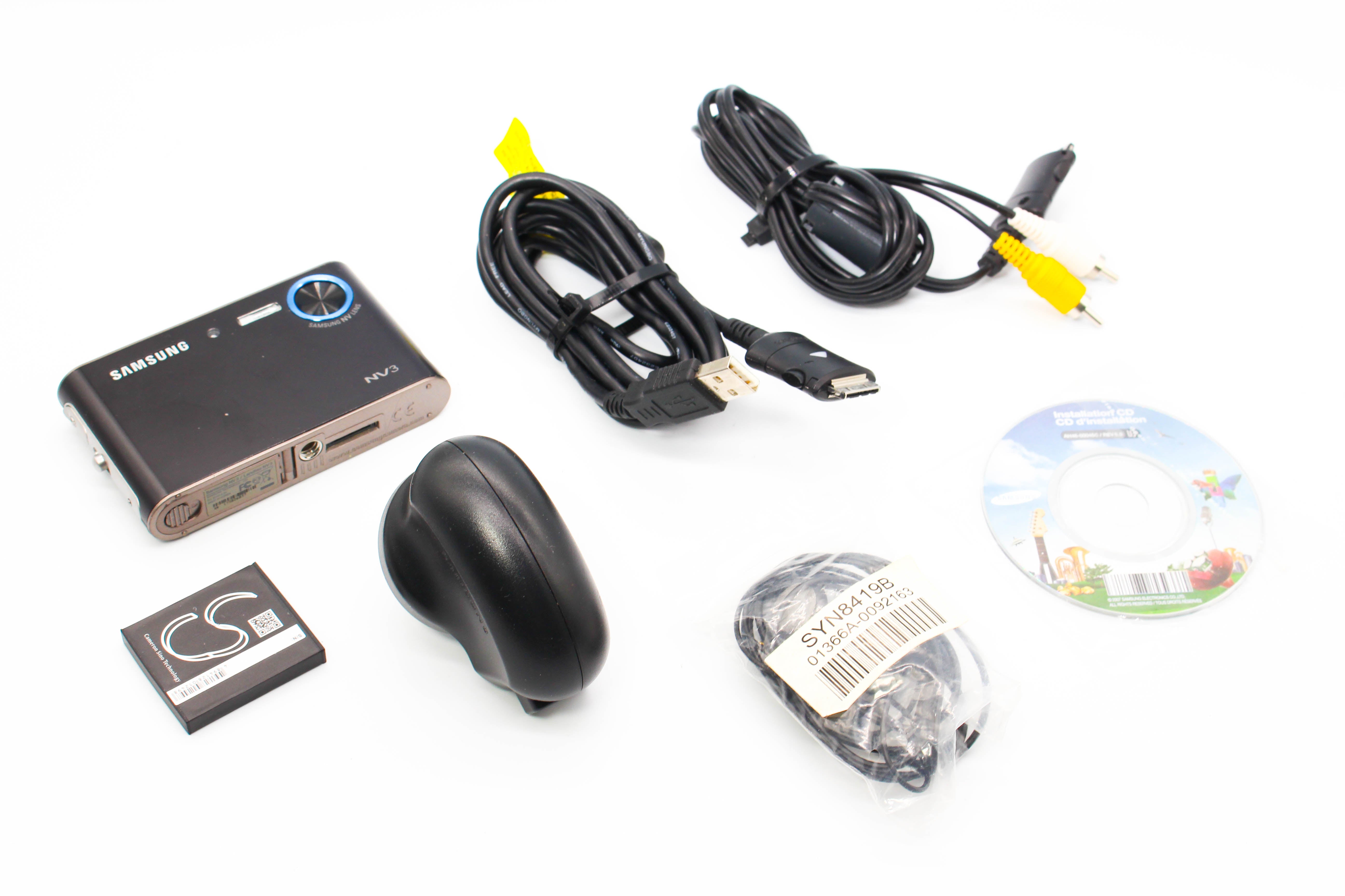 Samsung NV3 Retro SD Card Photo Video Digital Camera Digicam - Tested Bundle Excellent