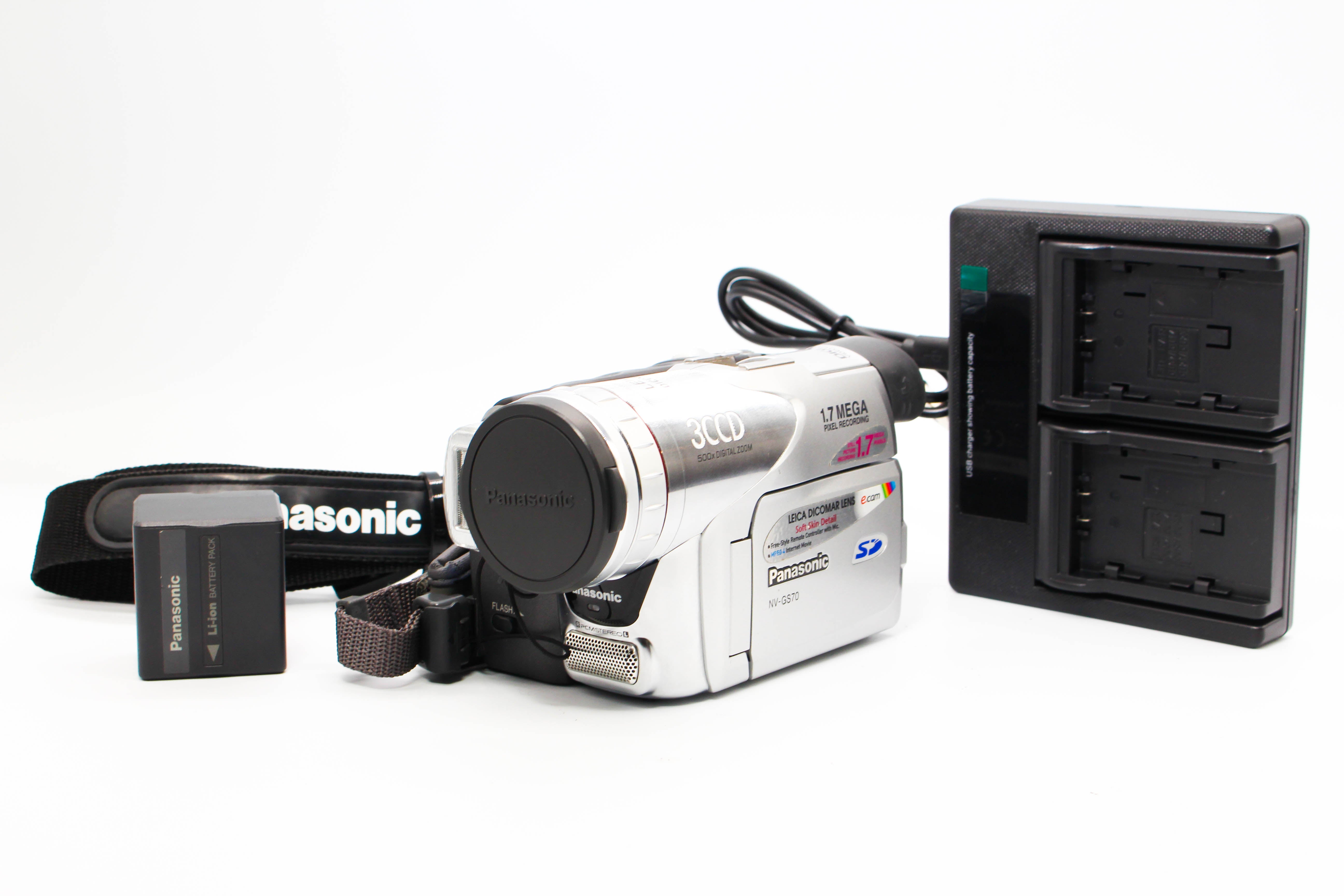 Panasonic NV-GS70 MiniDV Digital Video Handycam Camcorder Camera - Tested Bundle Excellent