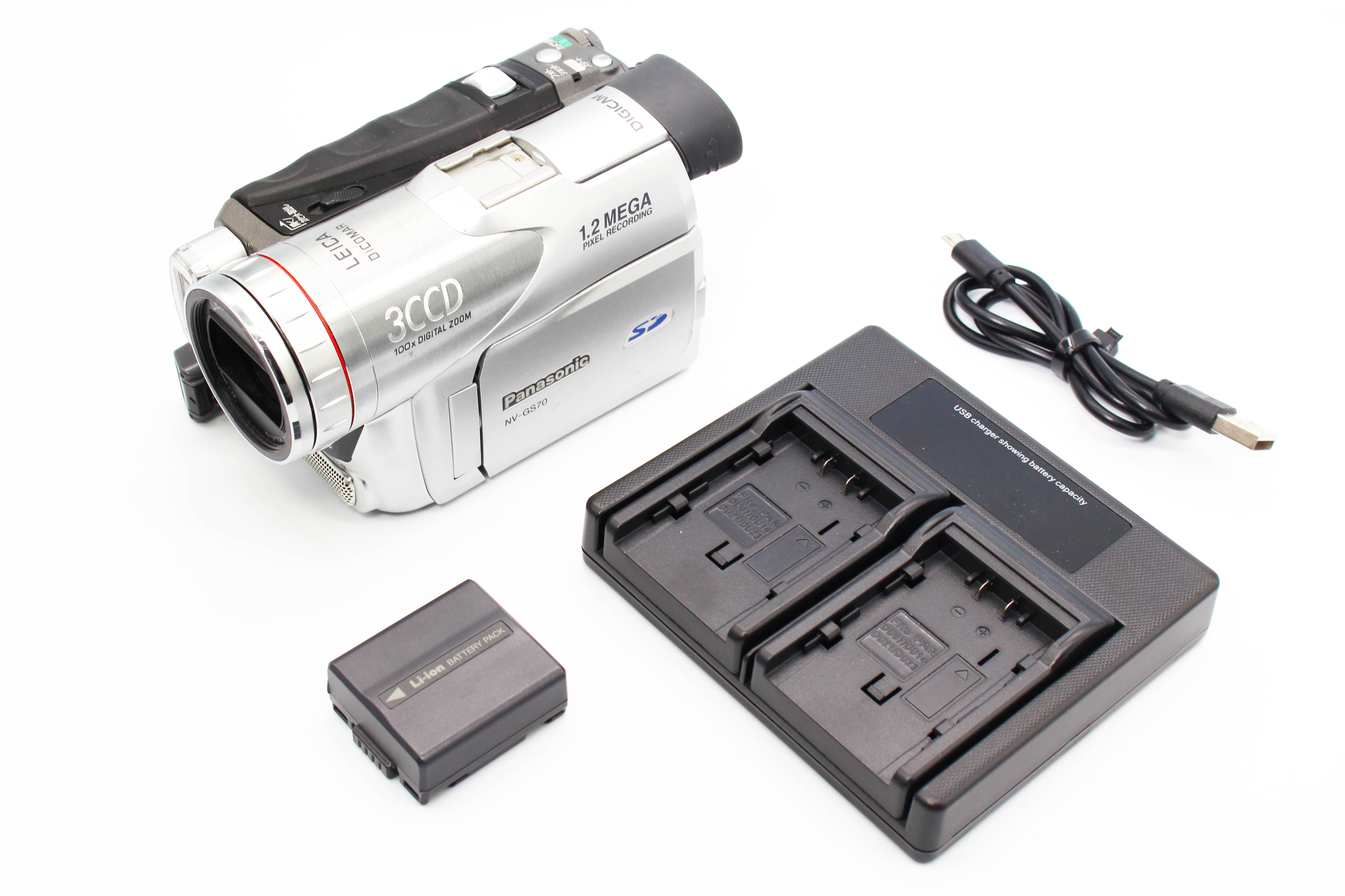 Panasonic NV-GS70 NTSC MiniDV Digital Video Camera Camcorder - Tested Bundle
