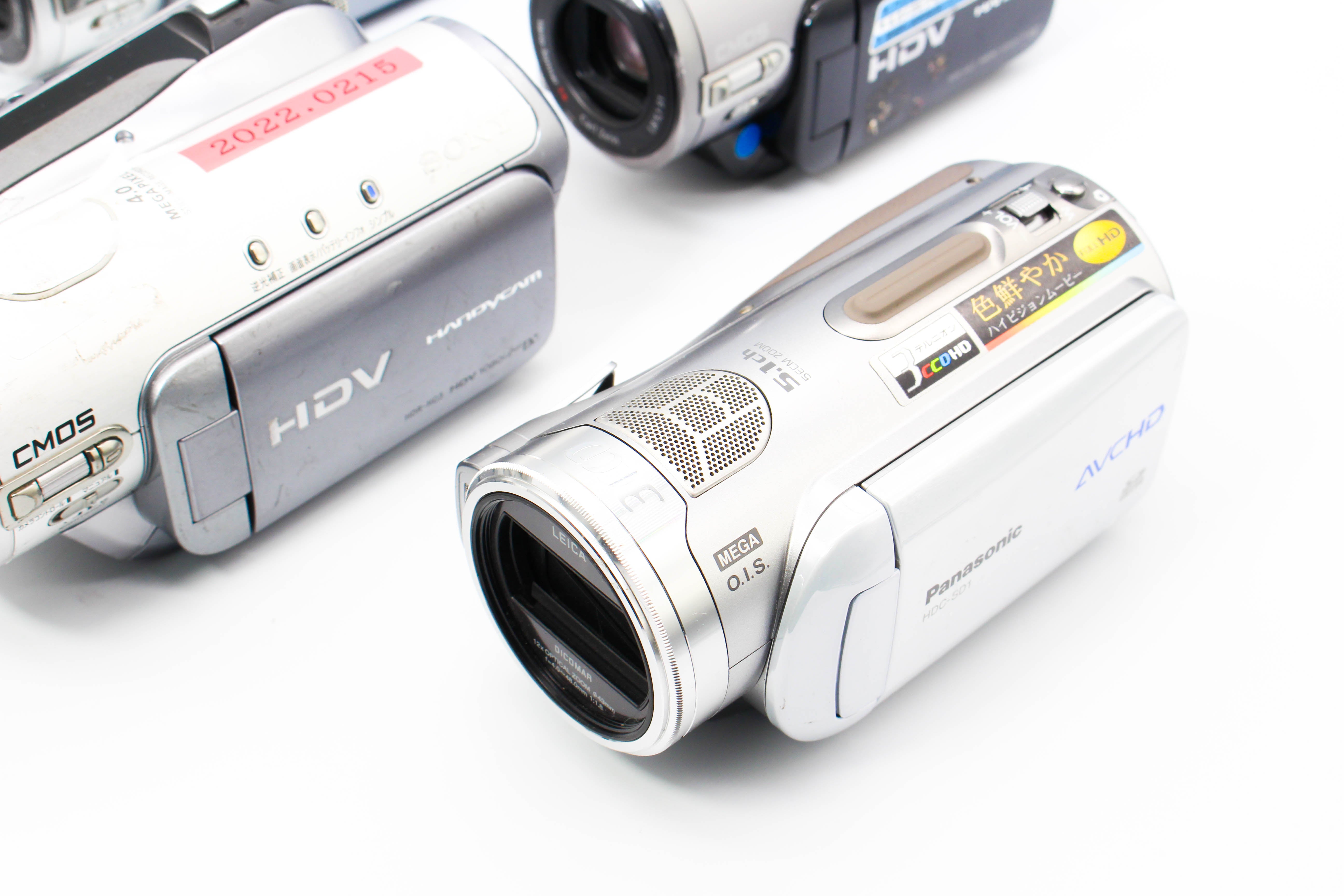 Assorted Faulty Sony HD MiniDV Digital Video Handycam Camcorder Cameras Inc. Sony DCR-HC3 Panasonic HDC-SD1