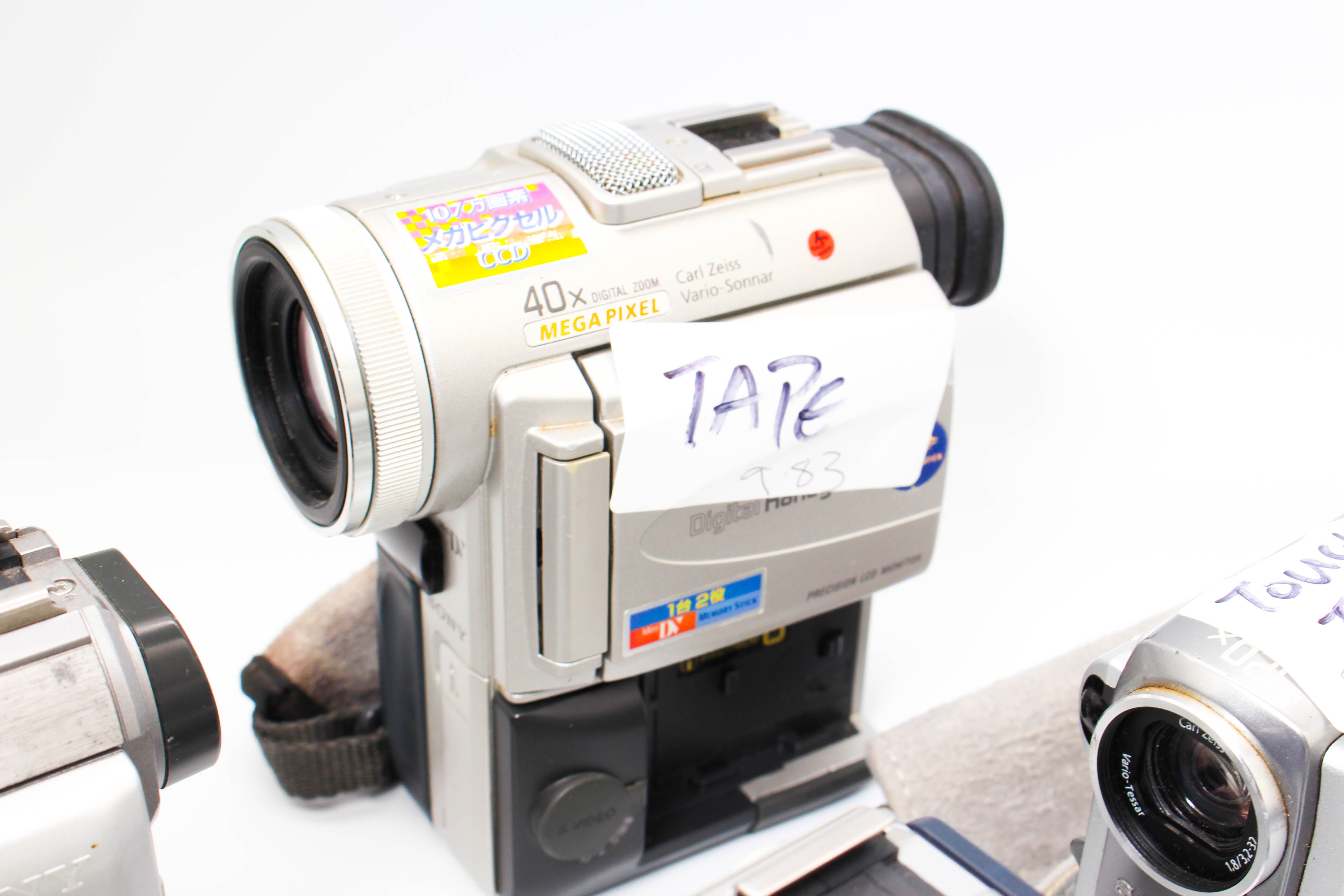 Assorted Faulty Sony MiniDV Digital Video Handycam Camcorder Cameras Inc. Sony DCR-PC100 DCR-PC109 DCR-PC6