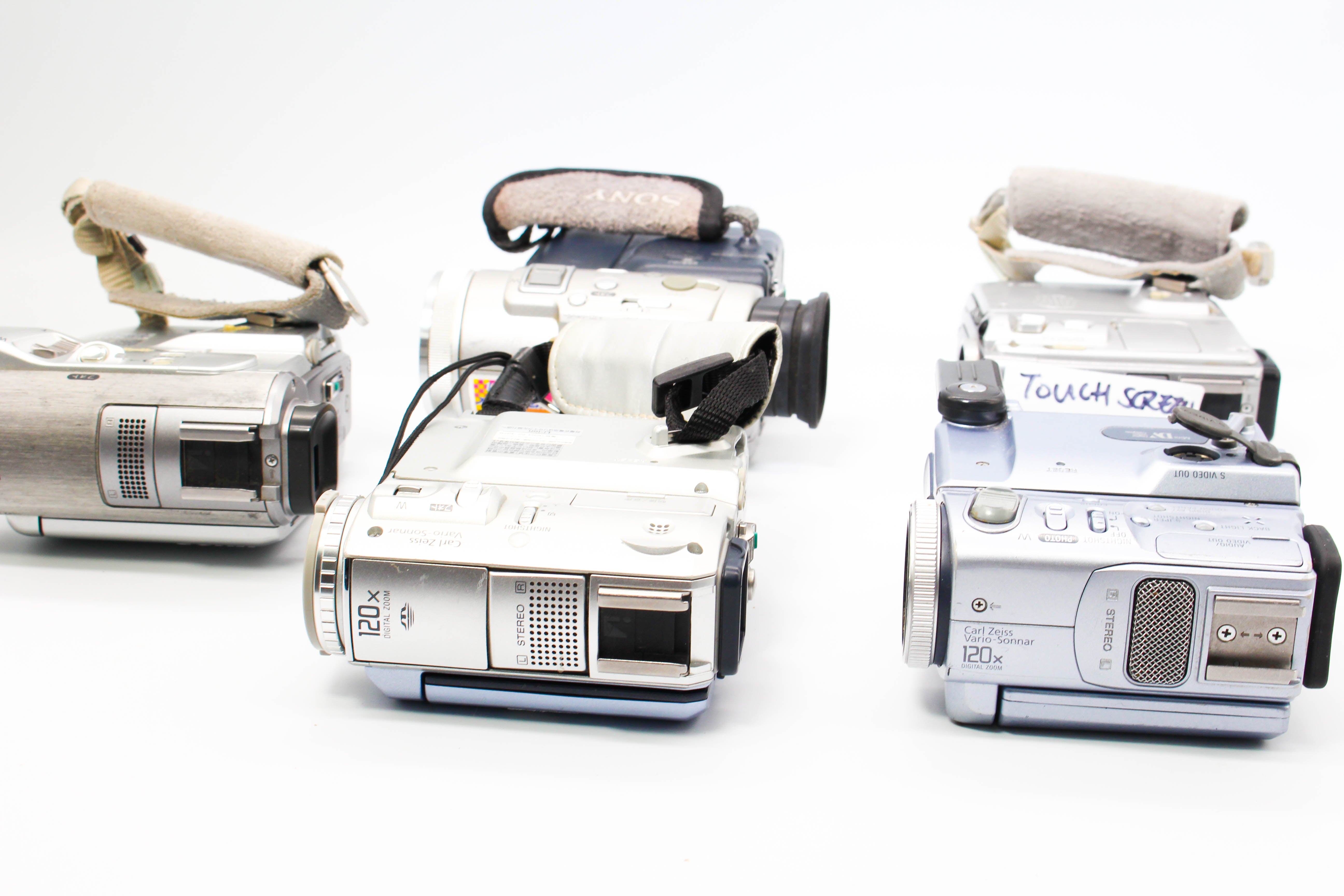 Assorted Faulty Sony MiniDV Digital Video Handycam Camcorder Cameras Inc. Sony DCR-PC100 DCR-PC109 DCR-PC6