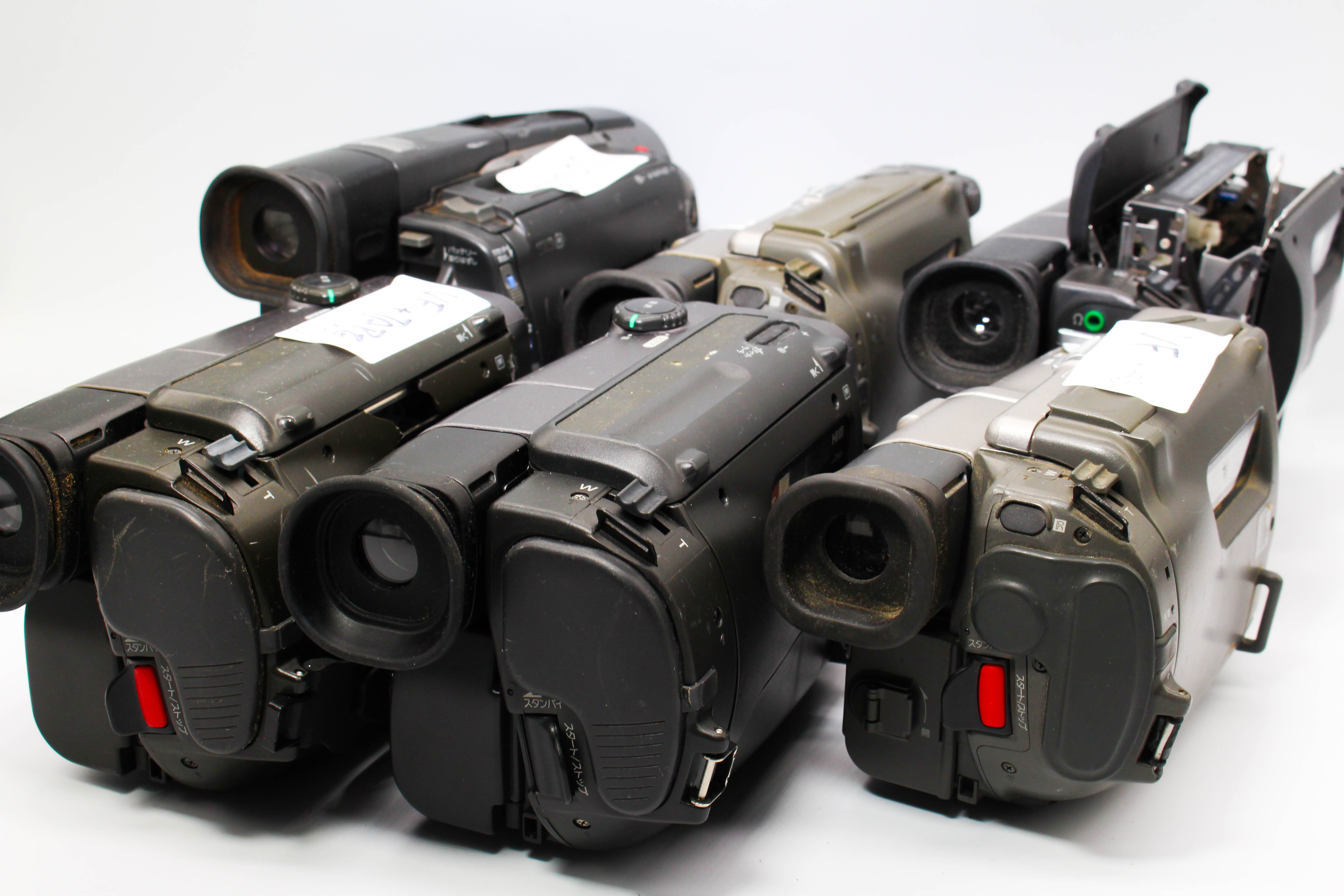 Assorted Faulty Sony Video8 Hi8 Video Handycam Camcorder Cameras Inc. Sony CCD-TR1 CCD-TR3
