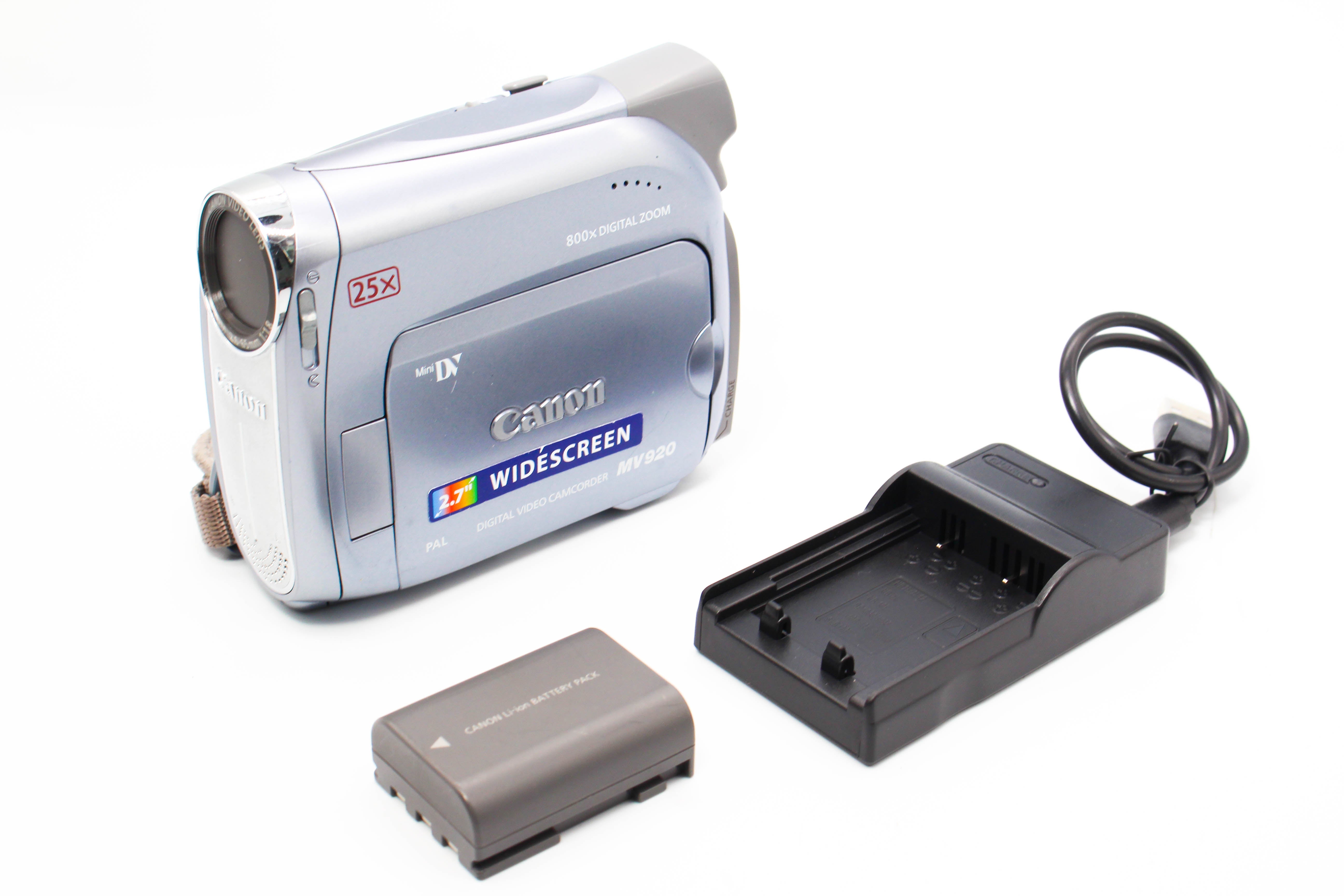 Canon MV920 MiniDV Tape Digital Video Camcorder Handycam Camera - Tested Bundle Excellent