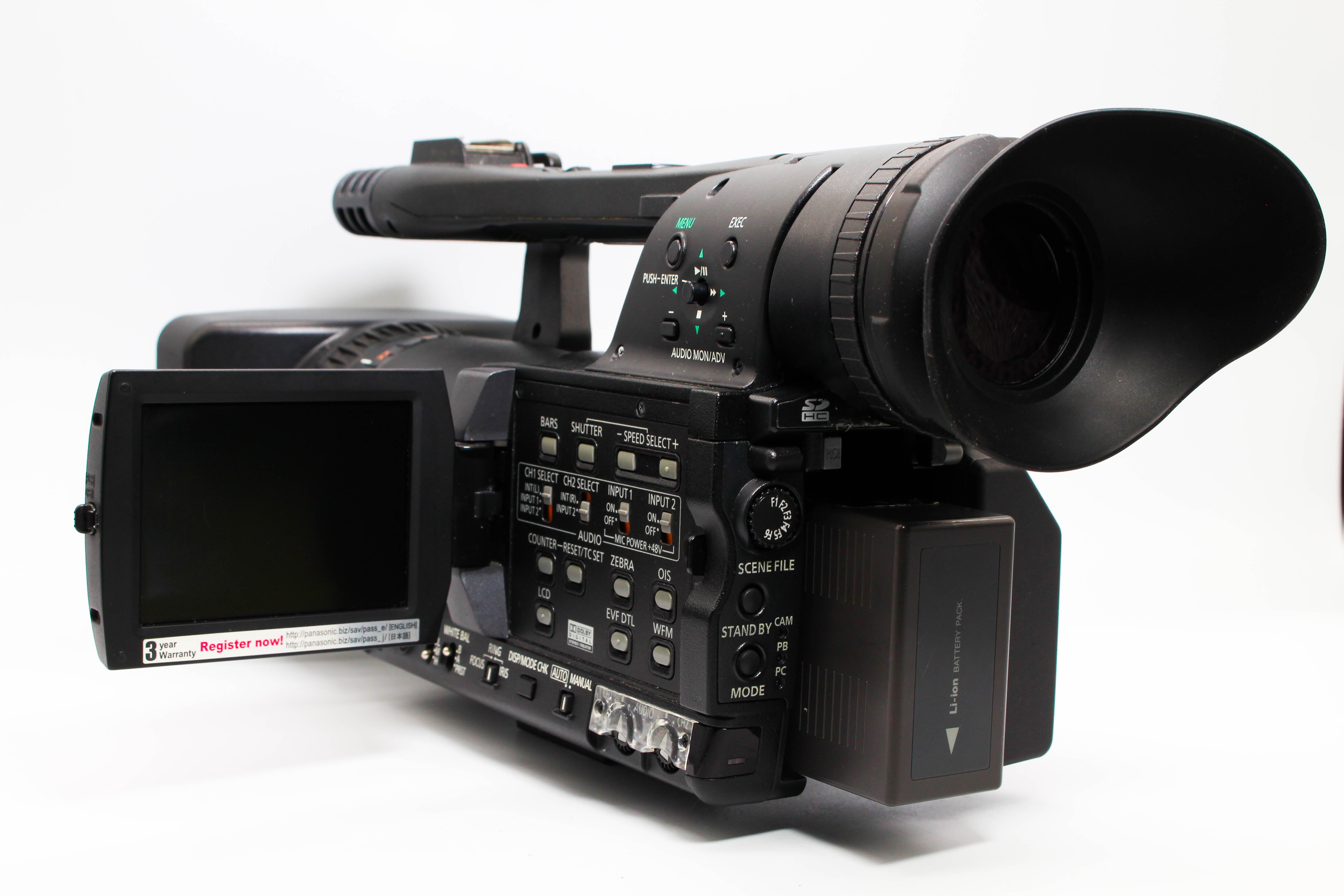 Panasonic AG-HMC151E SD Card Digital Video Camcorder Camera - Tested Bundle Excellent