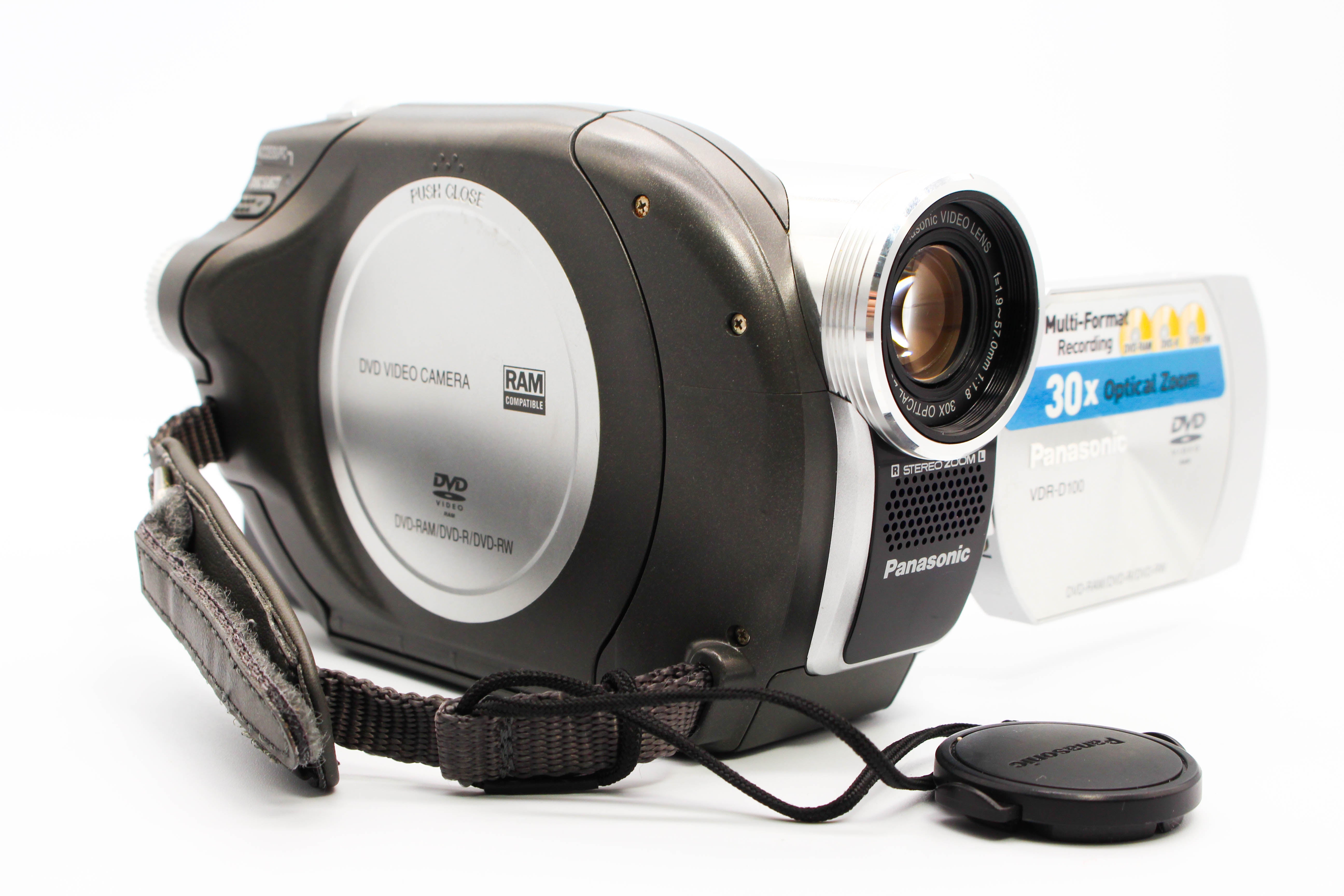 Panasonic VDR-D100 DVD Retro Video Handycam Camcorder Camera - Tested Bundle Excellent