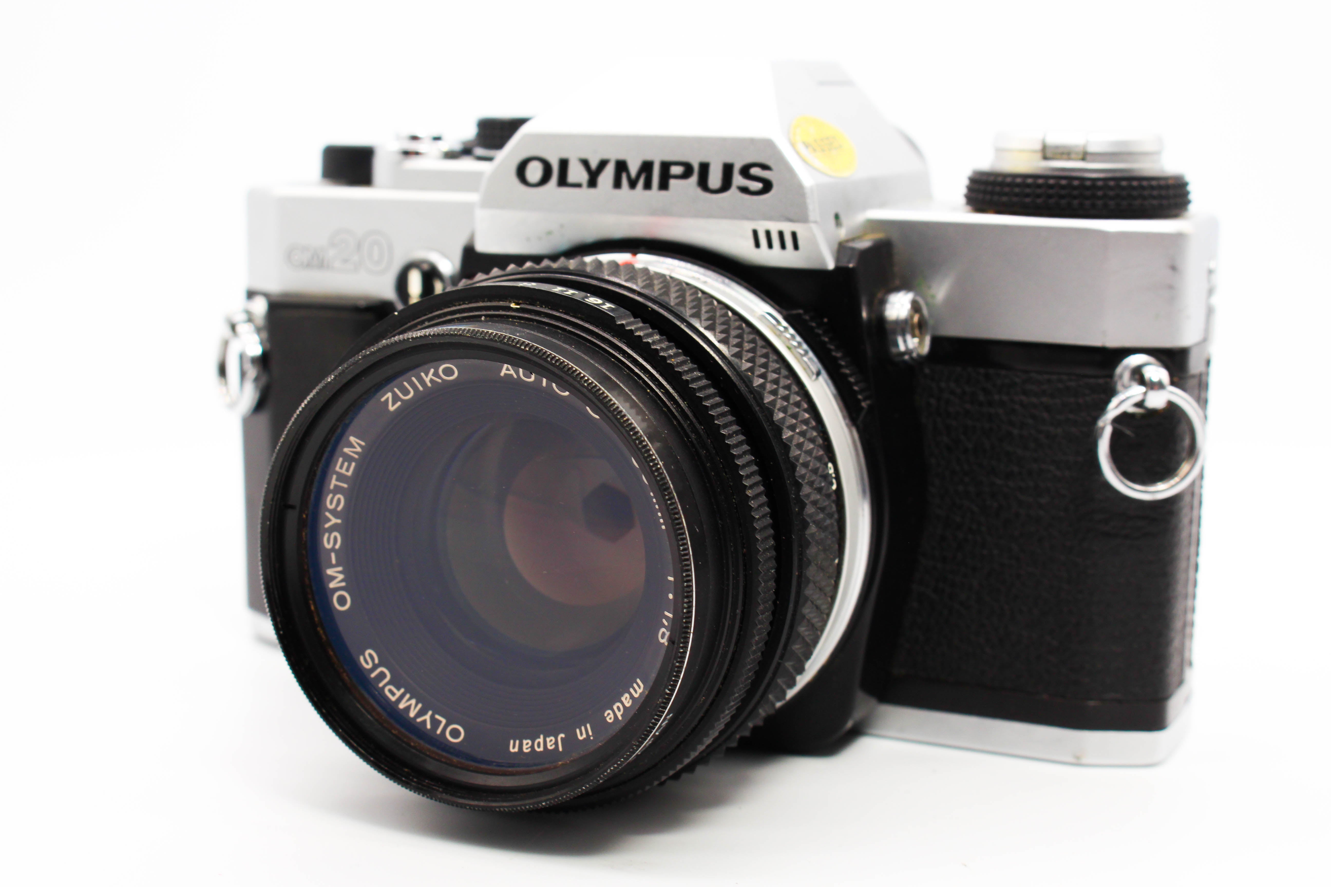 Olympus OM20 SLR 35mm Film Camera With 50mm f/1.8mm Lens - Tested Bundle Good
