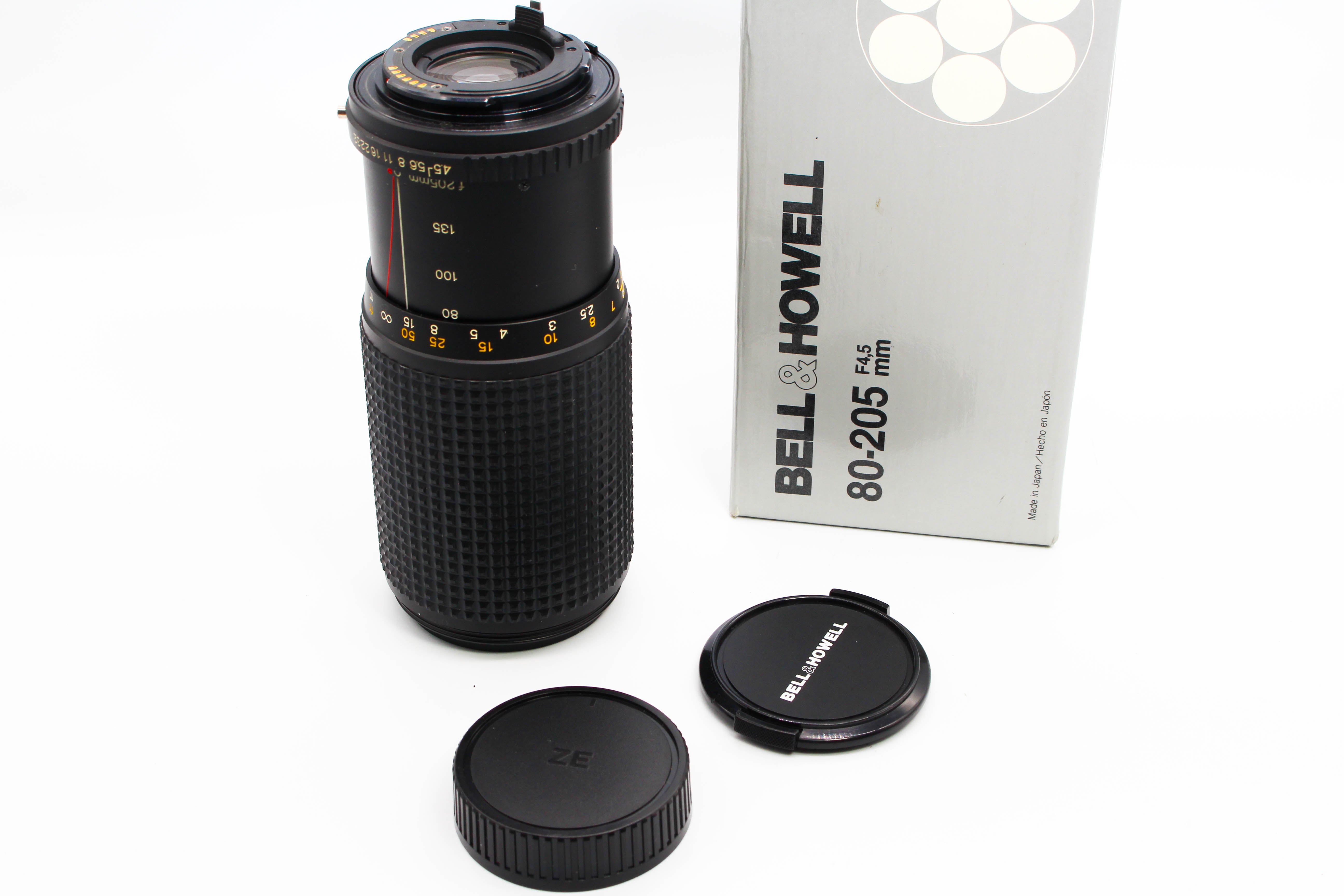 Bell & Howell 80-205mm f/4.5 M42 SLR Mount Macro Vintage Lens - Tested Excellent