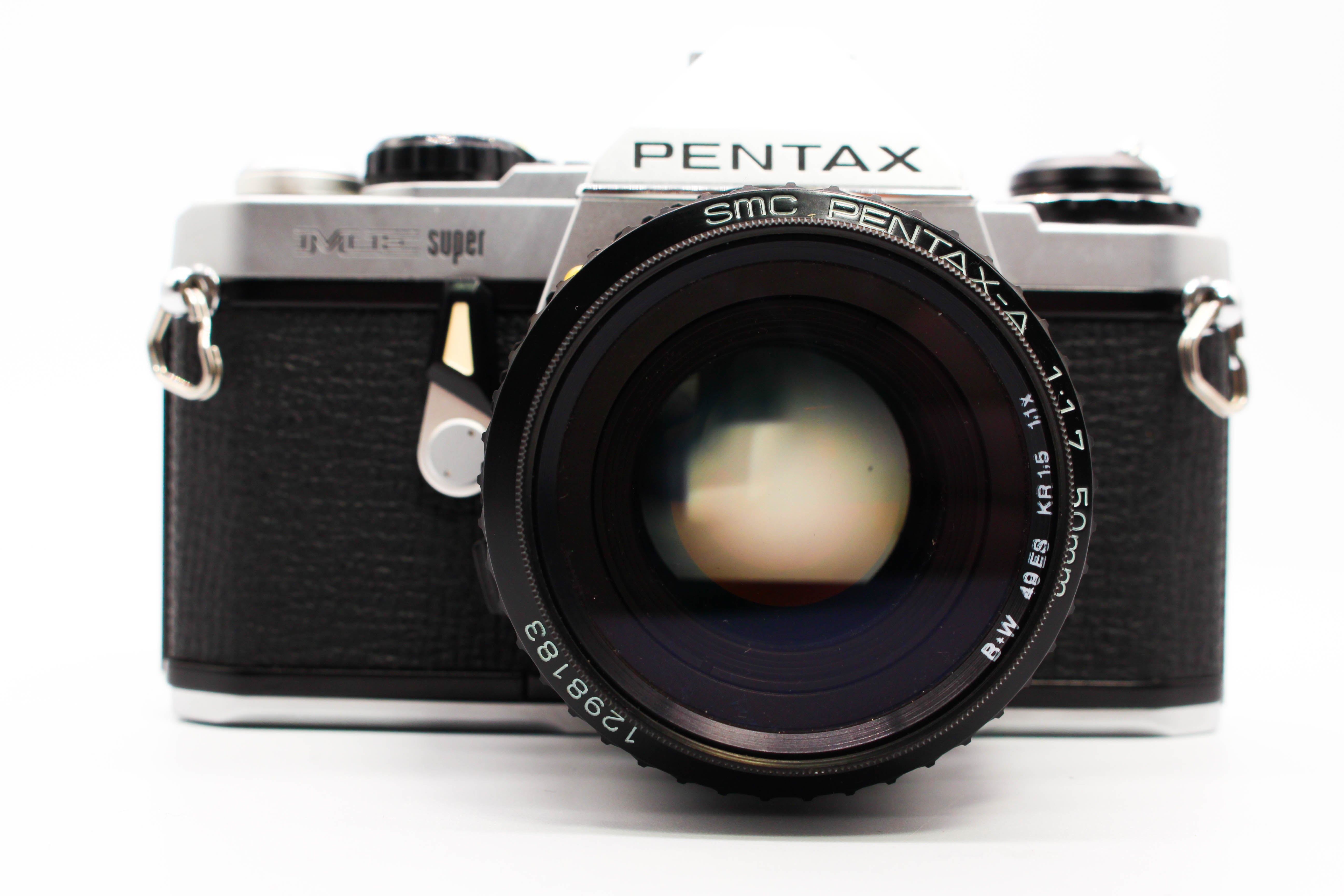 Pentax ME Super SLR 35mm Film Camera With 50mm f/1.7 Lens (Read) - Tested Bundle
