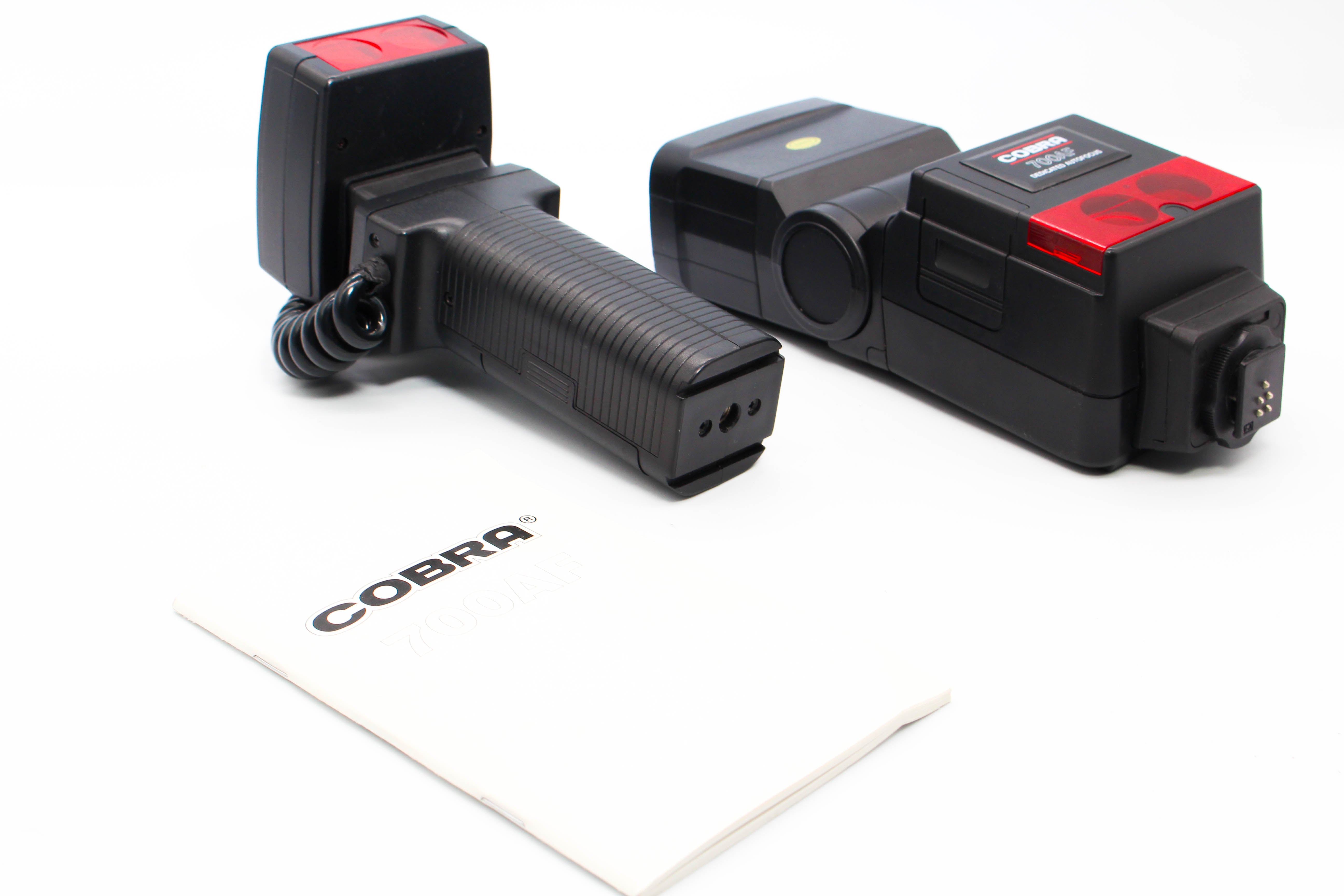Cobra 700AF Electronic Flash For Vintage Film Photo Cameras With AF-H Slave Unit - Tested Excellent