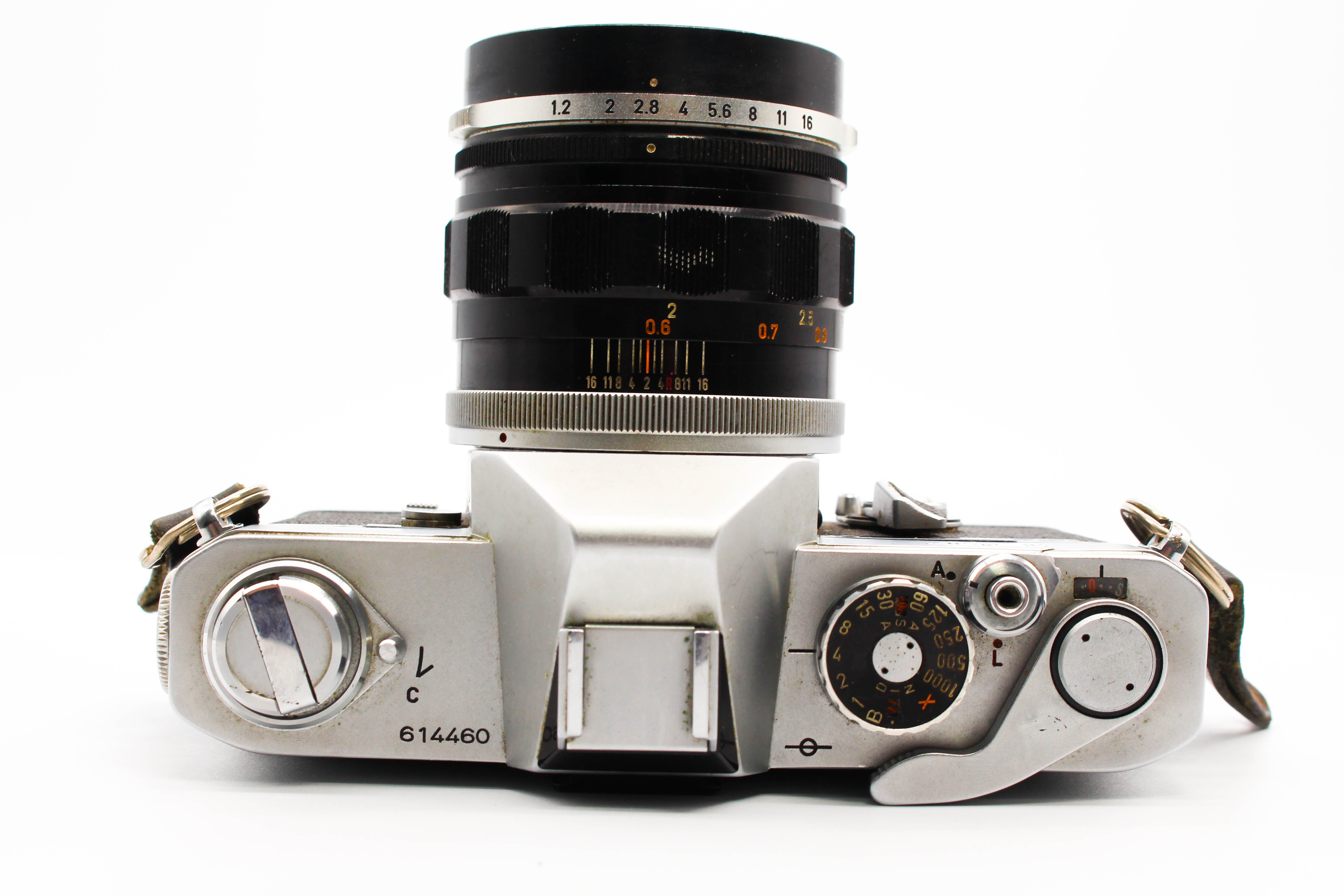 Canon FT QL SLR 35mm Film Photo Camera with 58mm f/1.2 Lens - Tested Bundle Good