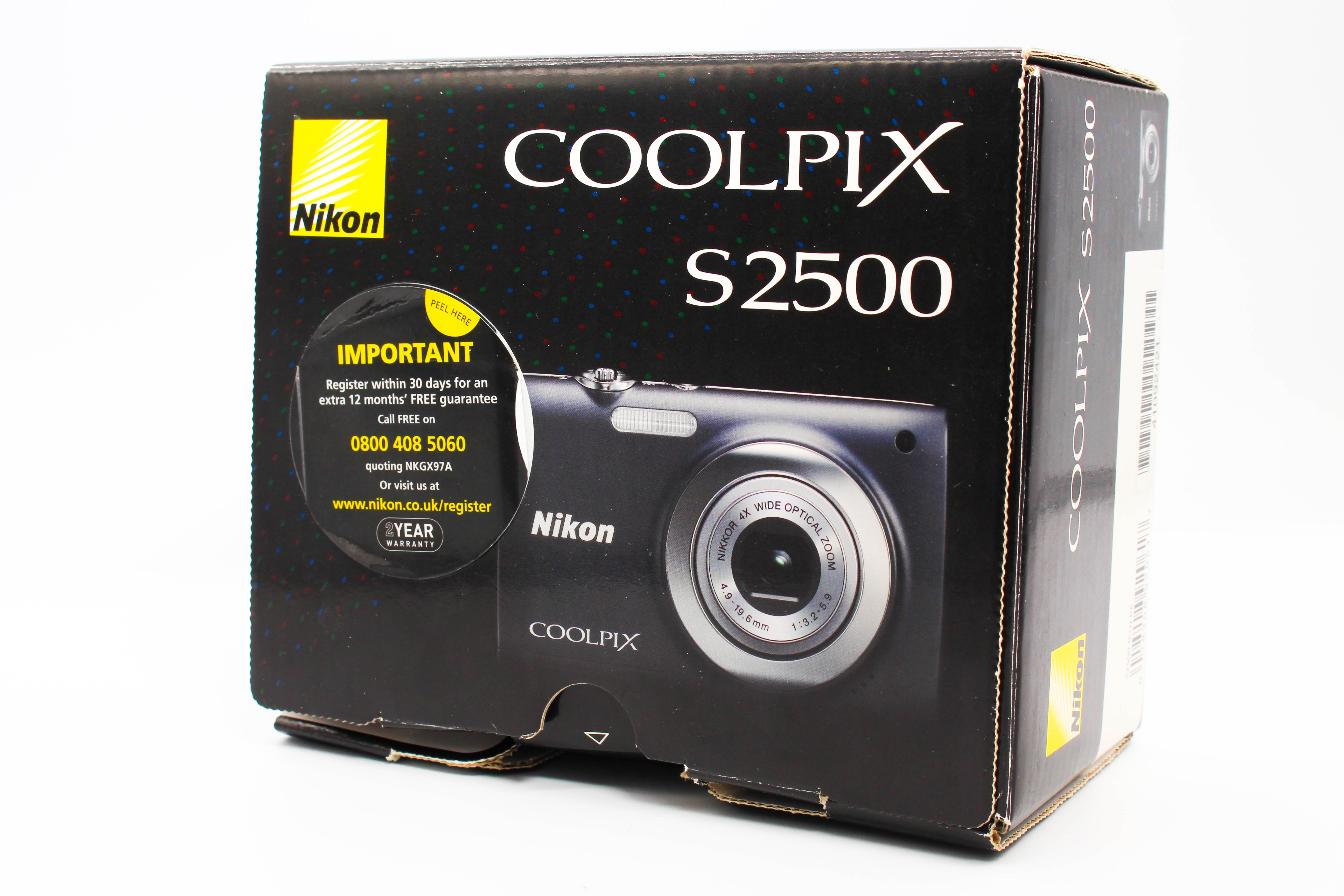 Nikon Coolpix S2500 Digital Retro Photo Digital Camera Digicam (Read) - Tested Partially Working