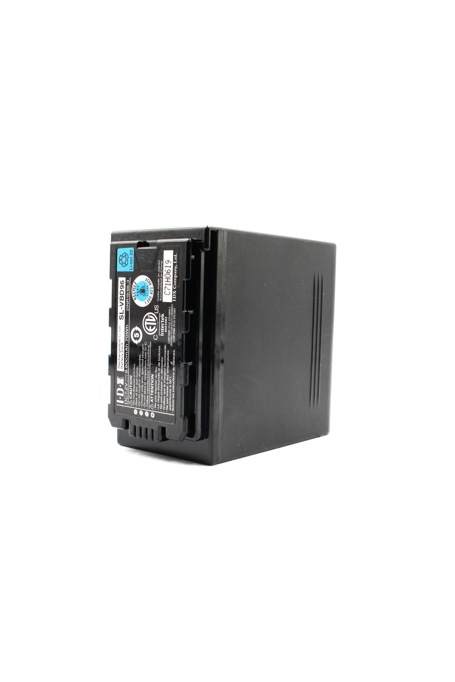 IDX Panasonic SL-VBD96 Replacement Battery Unit 9600 mAh 7.2V with X Tap and USB