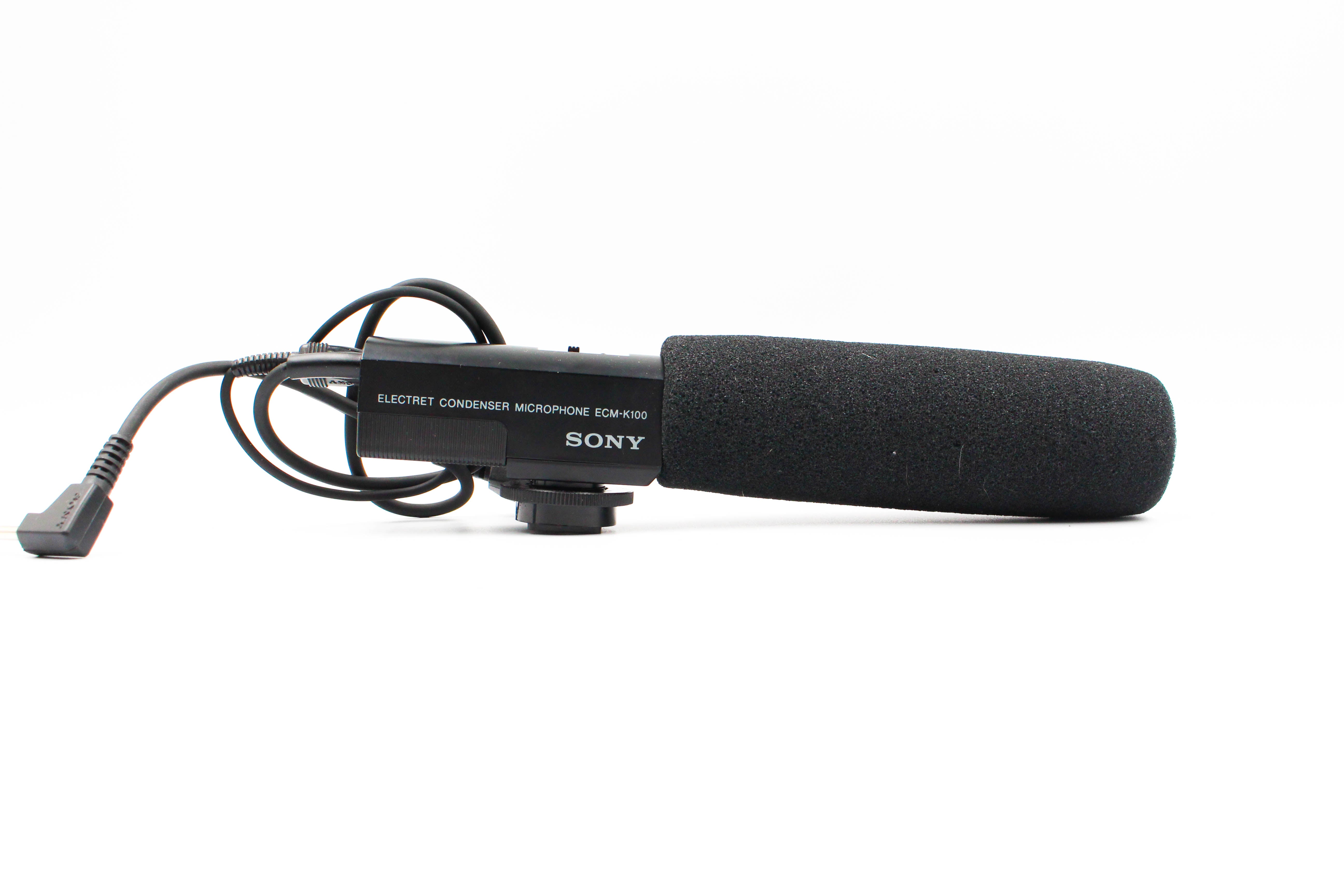Sony ECM-K100 Electret Condenser Microphone Attachment For Camcorder Camera - Tested Excellent