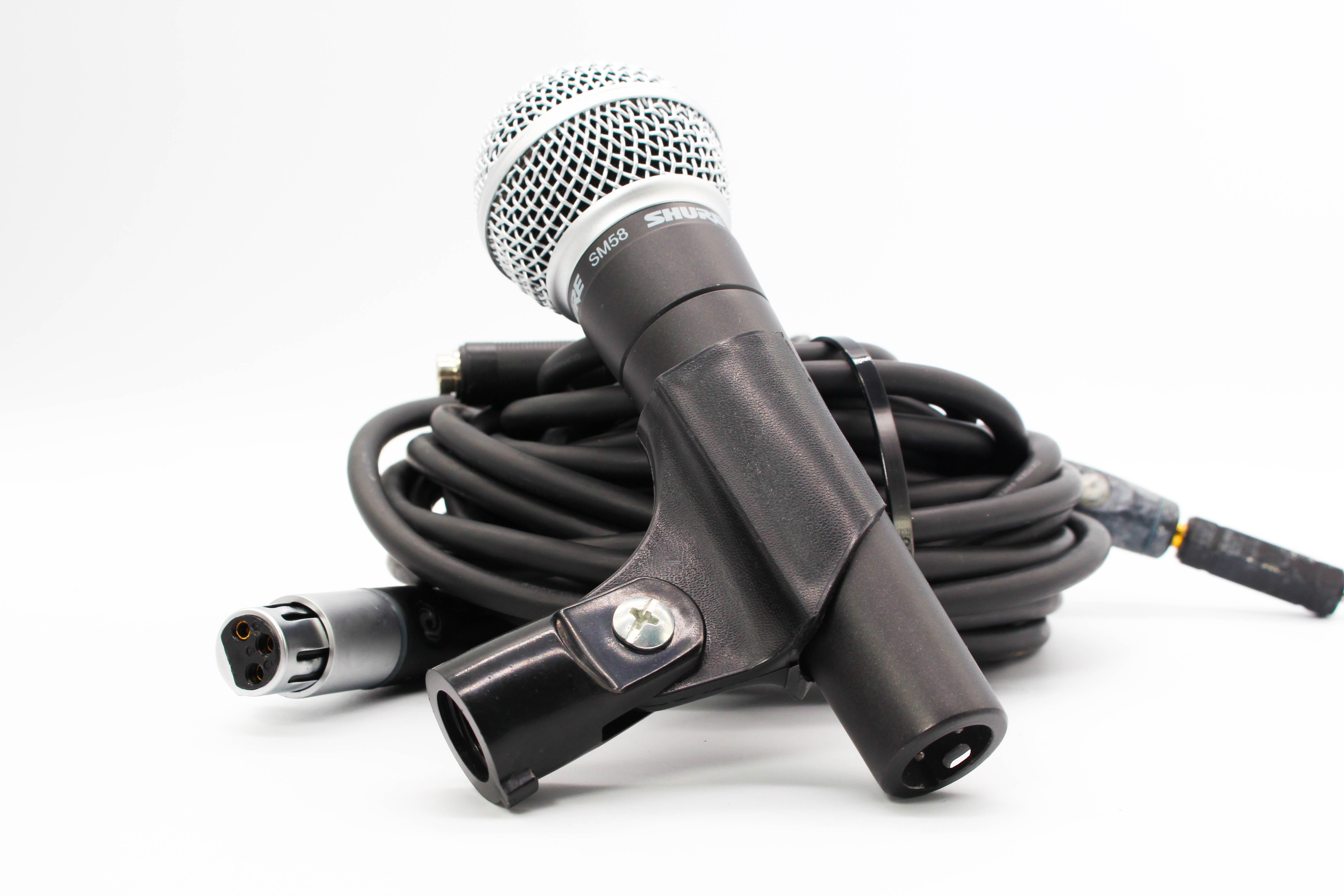 Shure SM58 Microphone Mic Dynamic Vocal Vintage - Tested Working Bundle Excellent