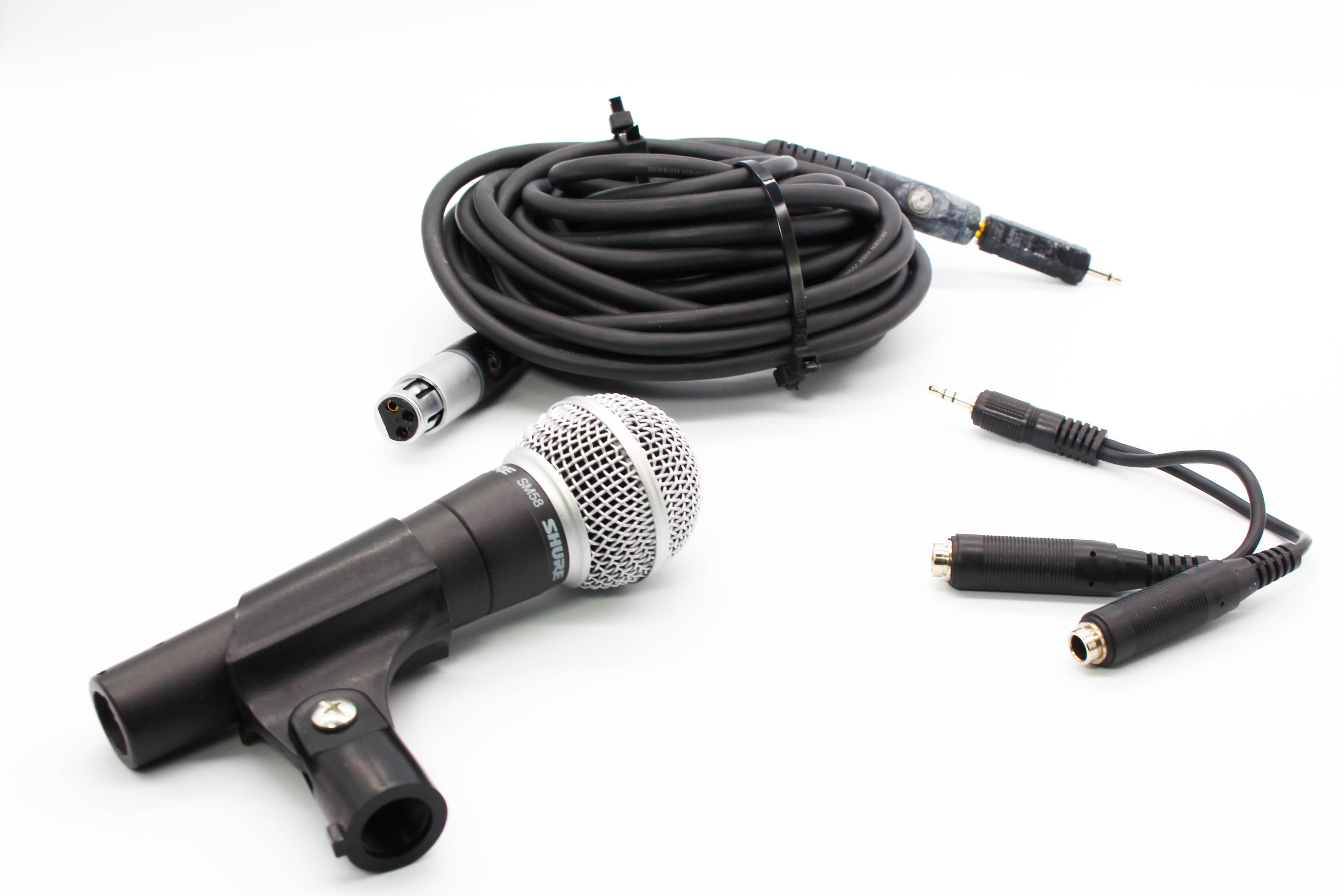 Shure SM58 Microphone Mic Dynamic Vocal Vintage - Tested Working Bundle Excellent