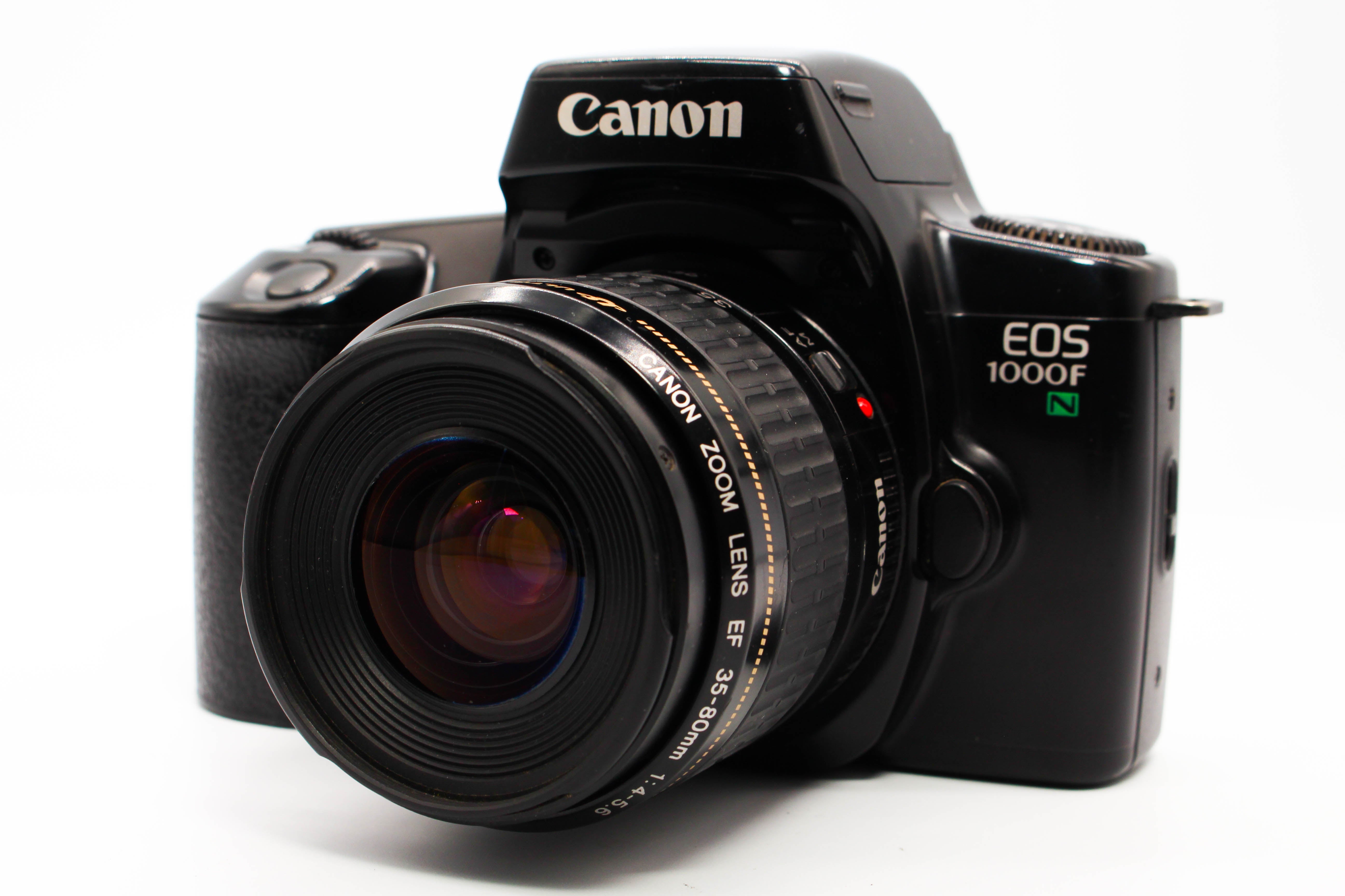 Canon EOS 1000FN 35mm Film SLR Camera With 35-80mm f/4-5.6 Lens - Tested Bundle Good