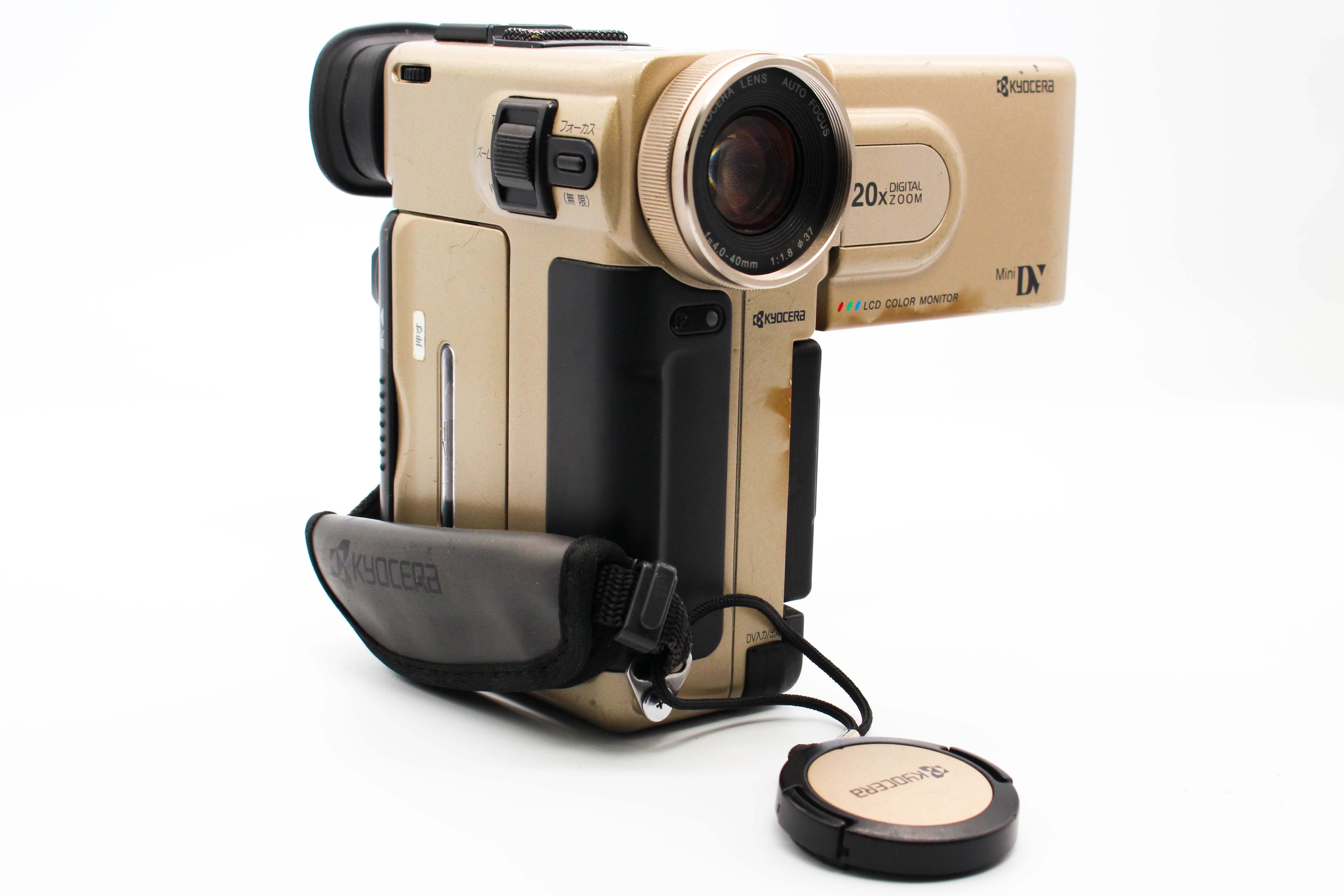 Kyocera DV-L1 NTSC Japanese MiniDV Digital Video Handycam Camcorder Camera - Tested Bundle Good