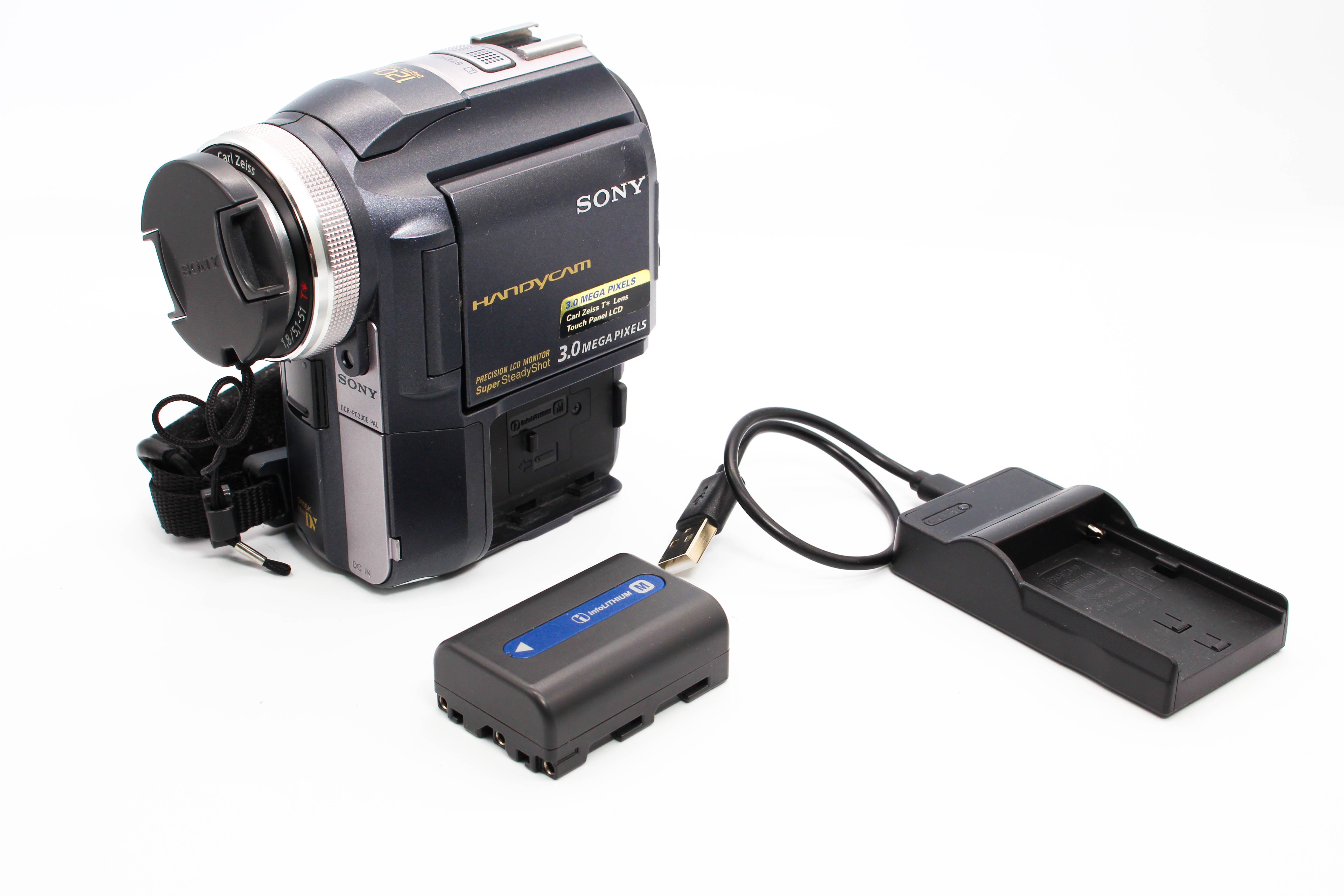 Sony DCR-PC330E MiniDV Video Handycam Camcorder Camera - Tested Bundle Good