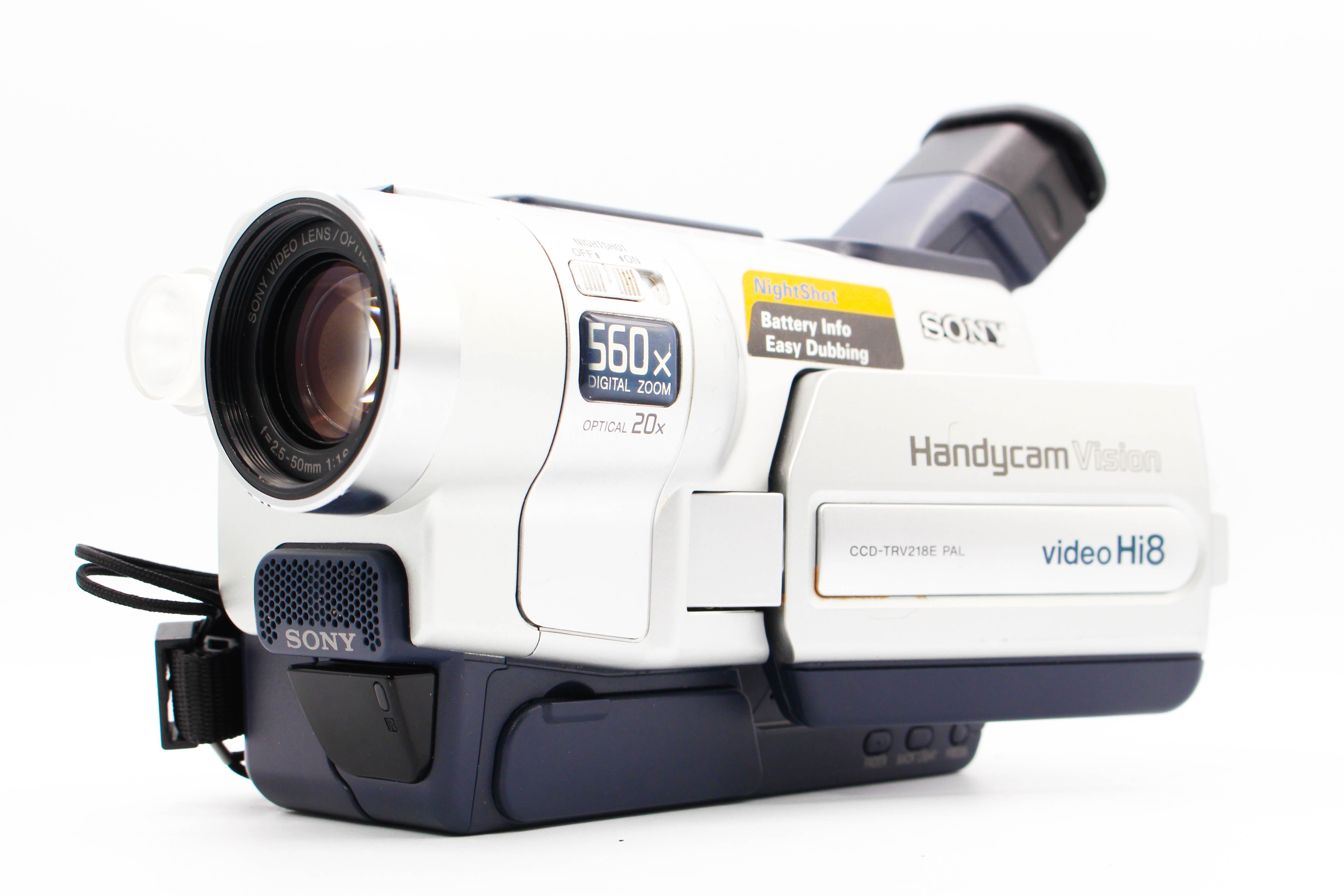 Sony CCD-TRV218E Hi8 Analog Camcorder Handycam Video Camera - Tested Bundle Good