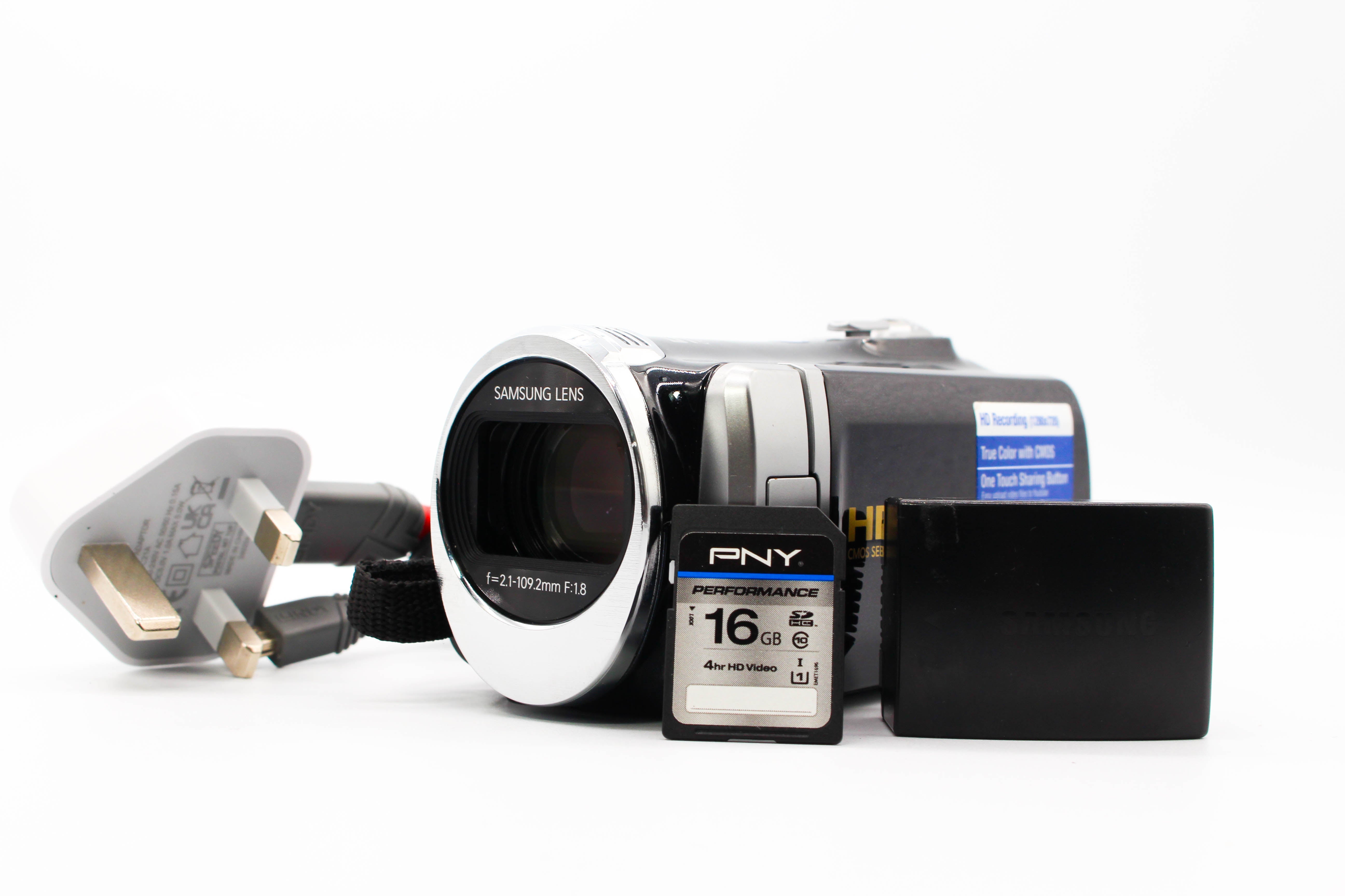 Samsung HMX-F90 HD Digital Video Camera Camcorder - Tested Bundle Good