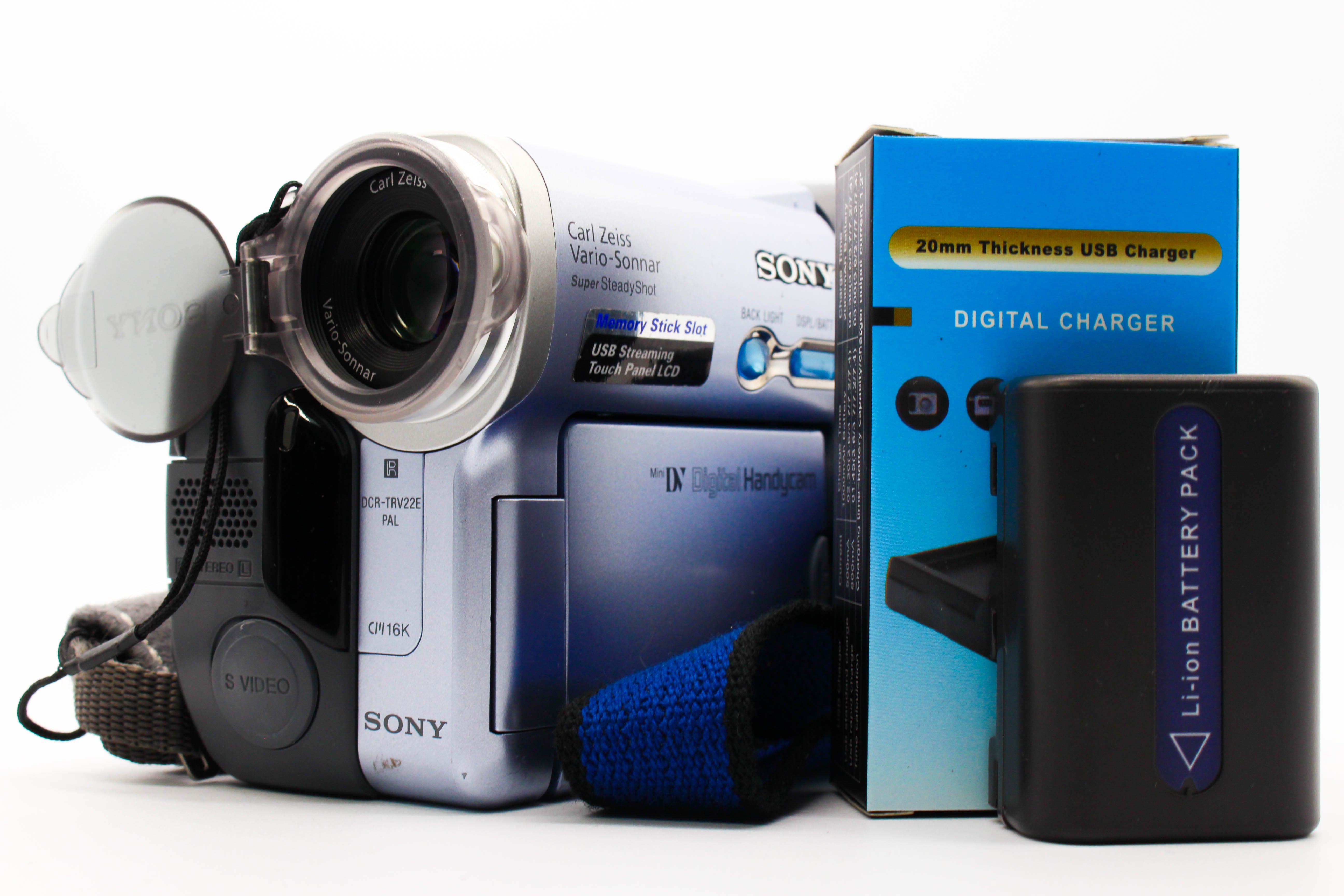 Sony DCR-TRV22E MiniDV Handycam Tape Digital Video Camcorder - Tested Bundle Good