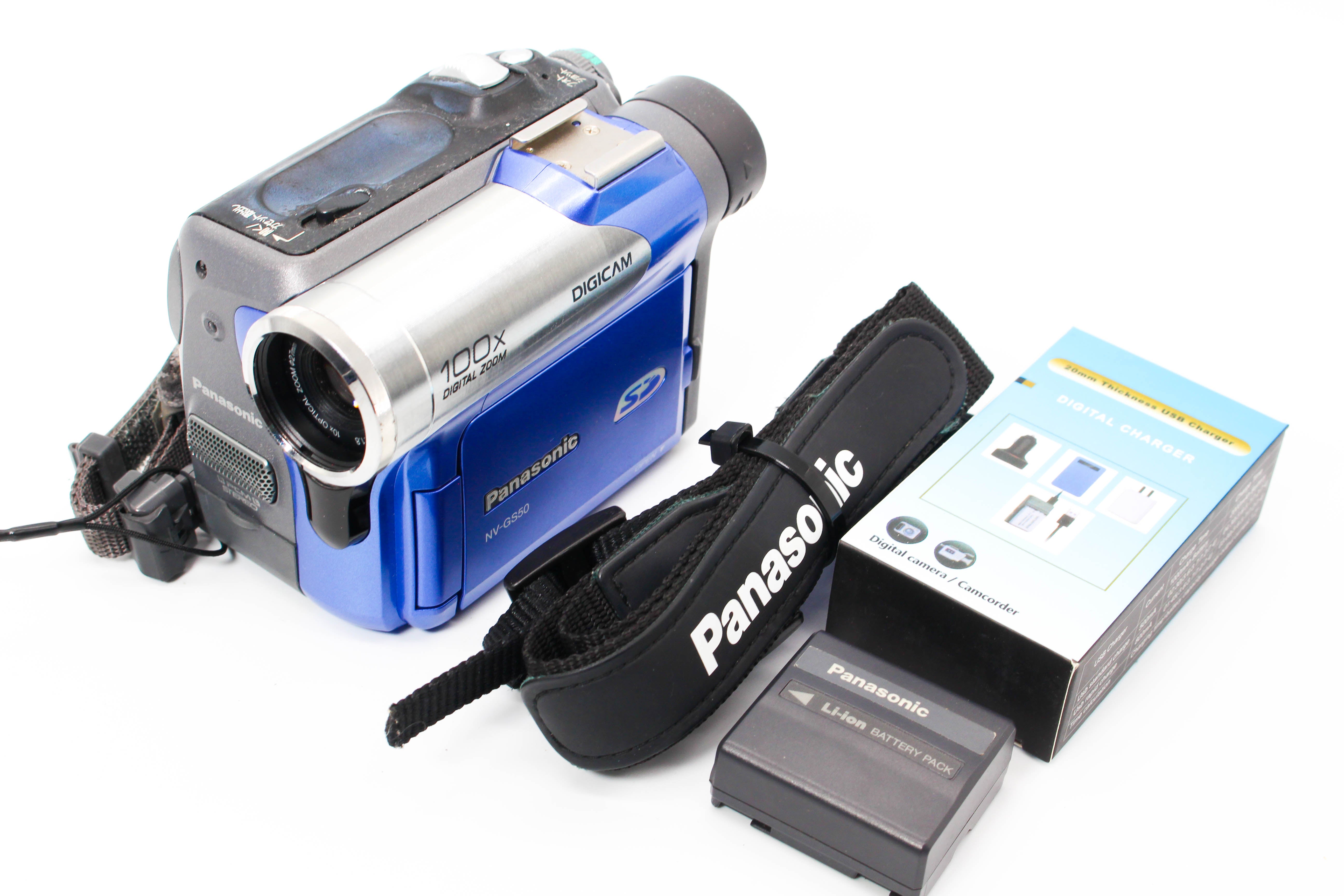 Panasonic NV-GS50 NTSC MiniDV Digital Video Camera Camcorder - Tested Bundle