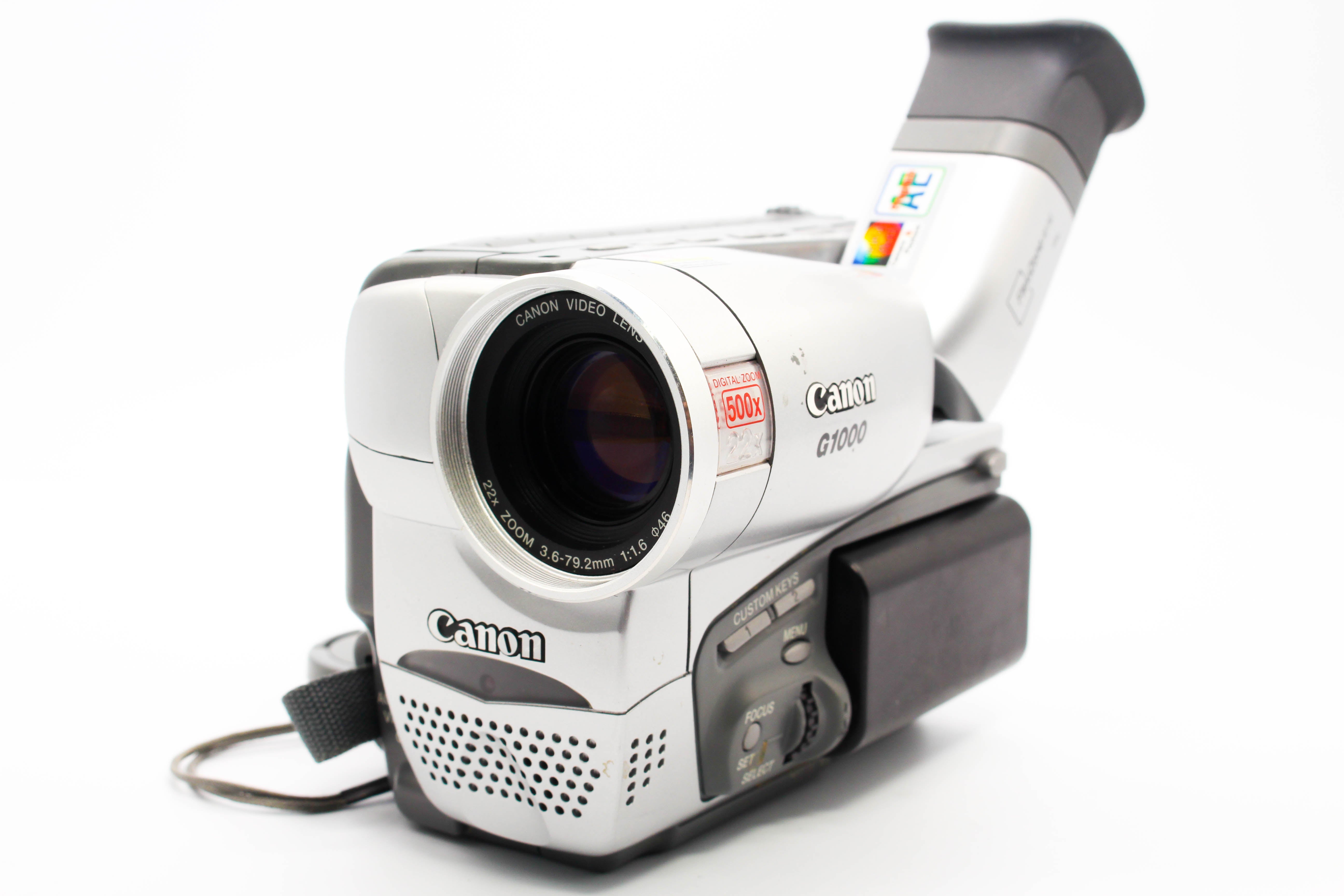 Canon G1000E Video8 8mm Handycam Video Camcorder Camera - Tested Bundle