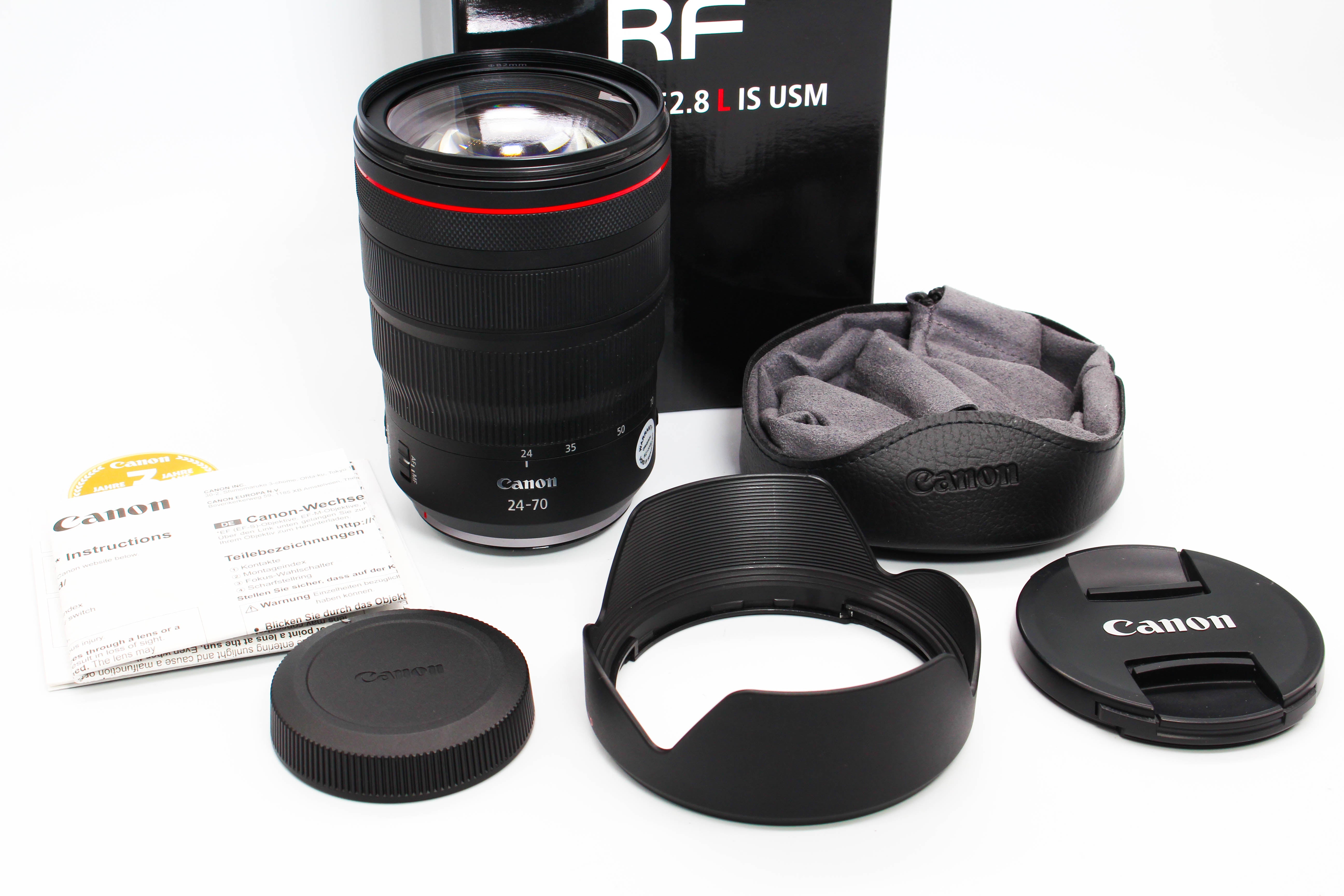 Canon 24-70mm f/2.8 L IS USM RF Mount Auto Focus Lens - Tested Excellent