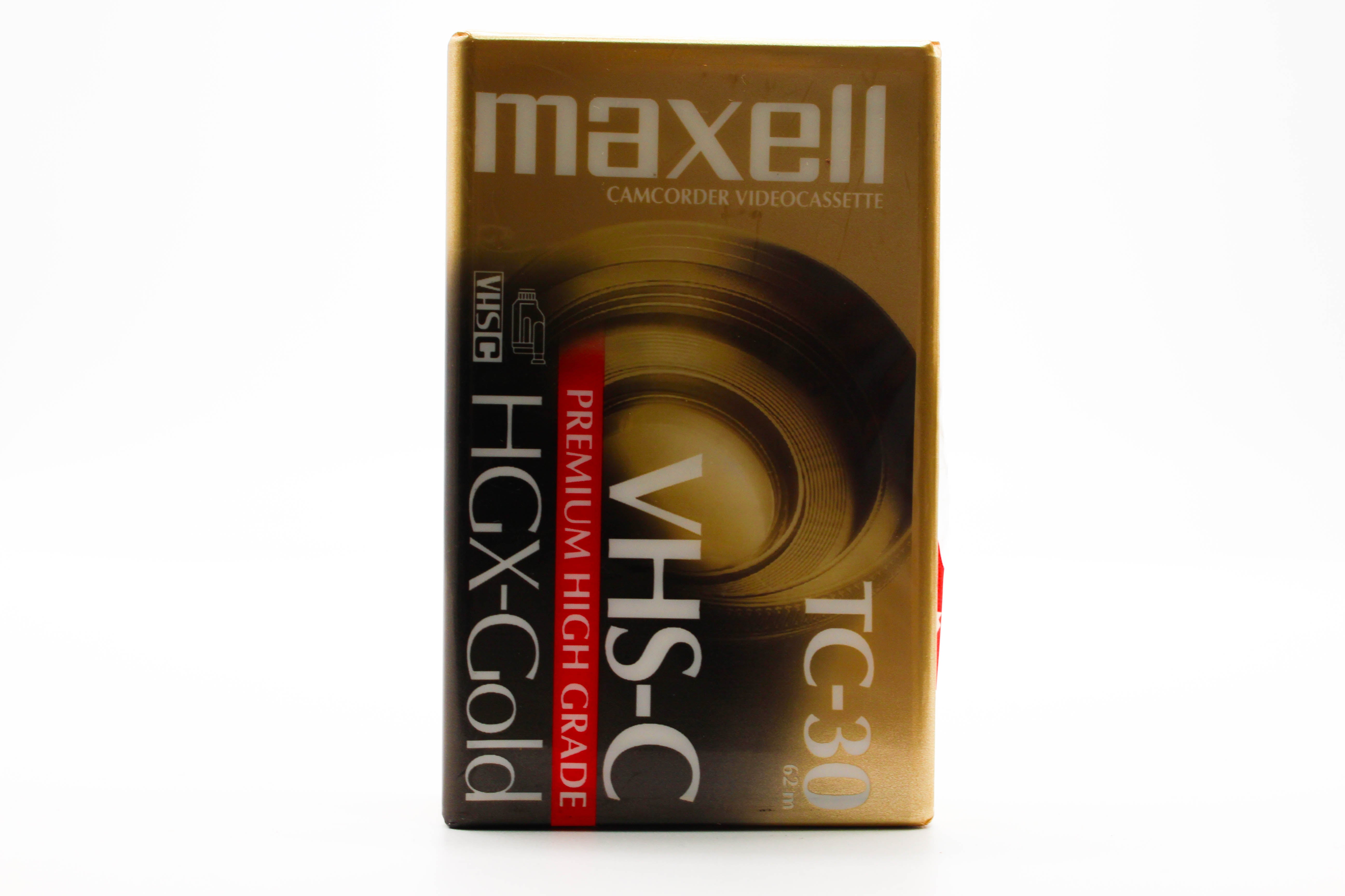 Maxell TC-30 VHS-C VHS Premium High Grade Tape Video Cassette - Brand New