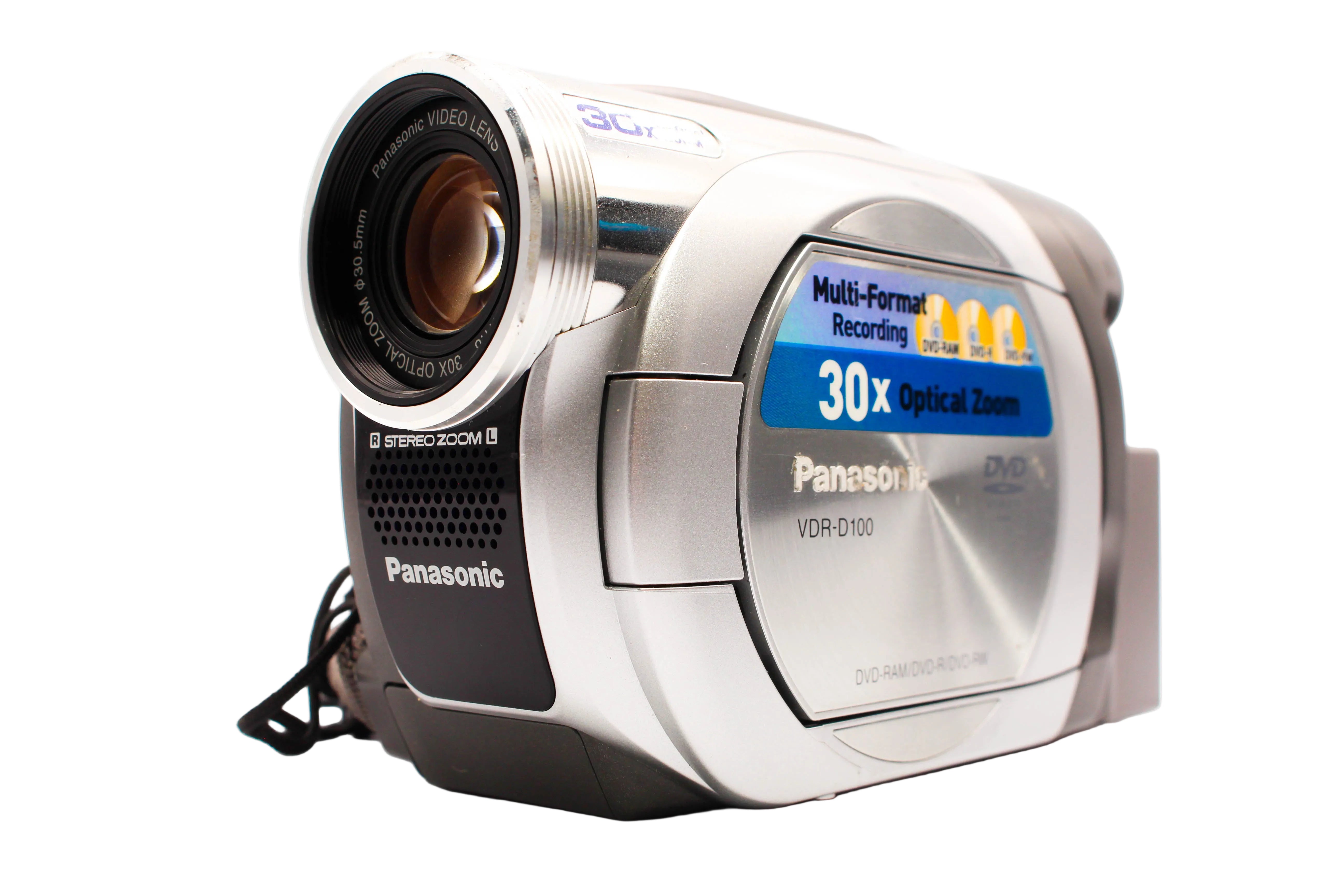 Panasonic VDR-D100EB DVD Video Handycam Camcorder Camera - Tested Bundle Good