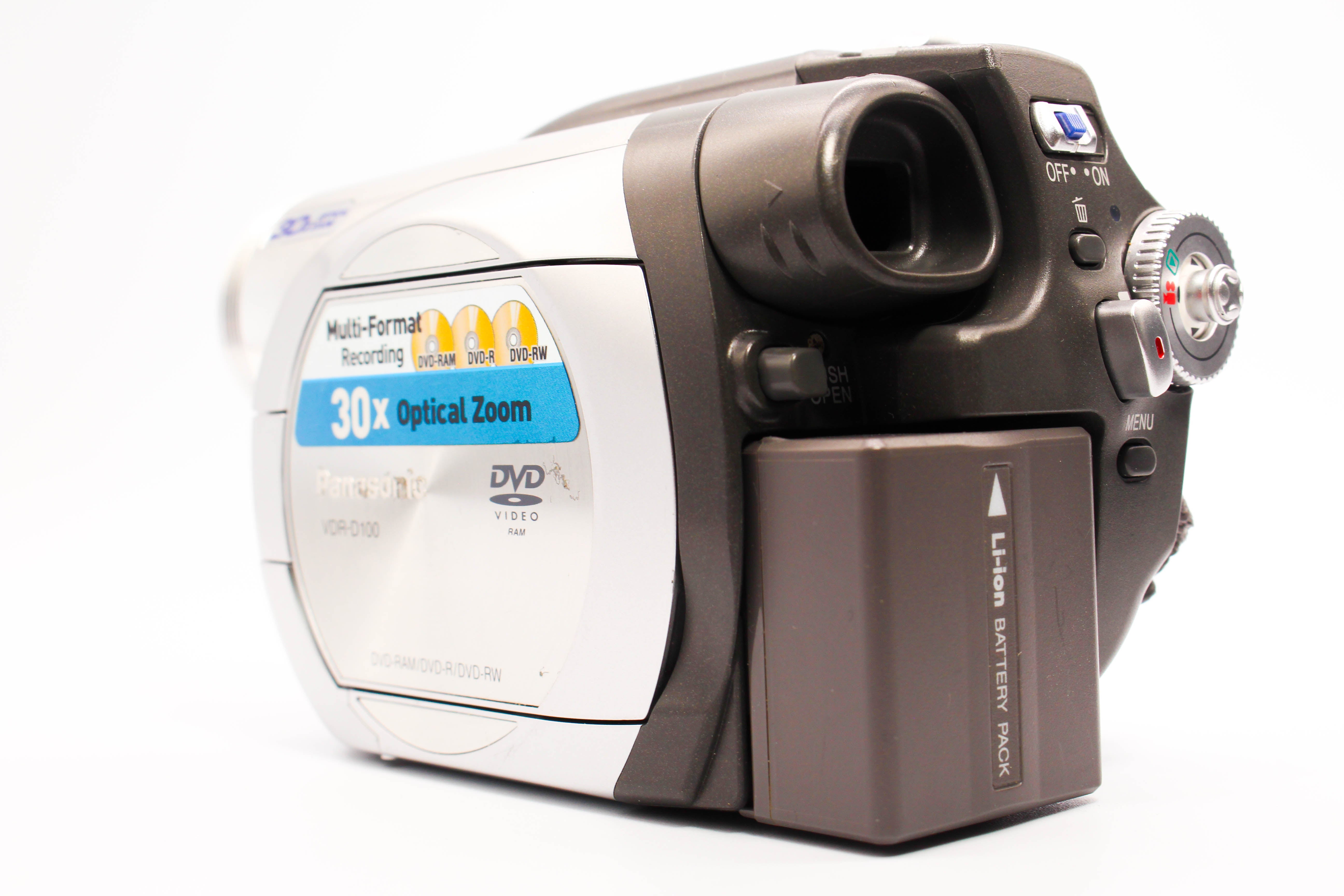 Panasonic VDR-D100EB DVD Video Handycam Camcorder Camera - Tested Bundle Good