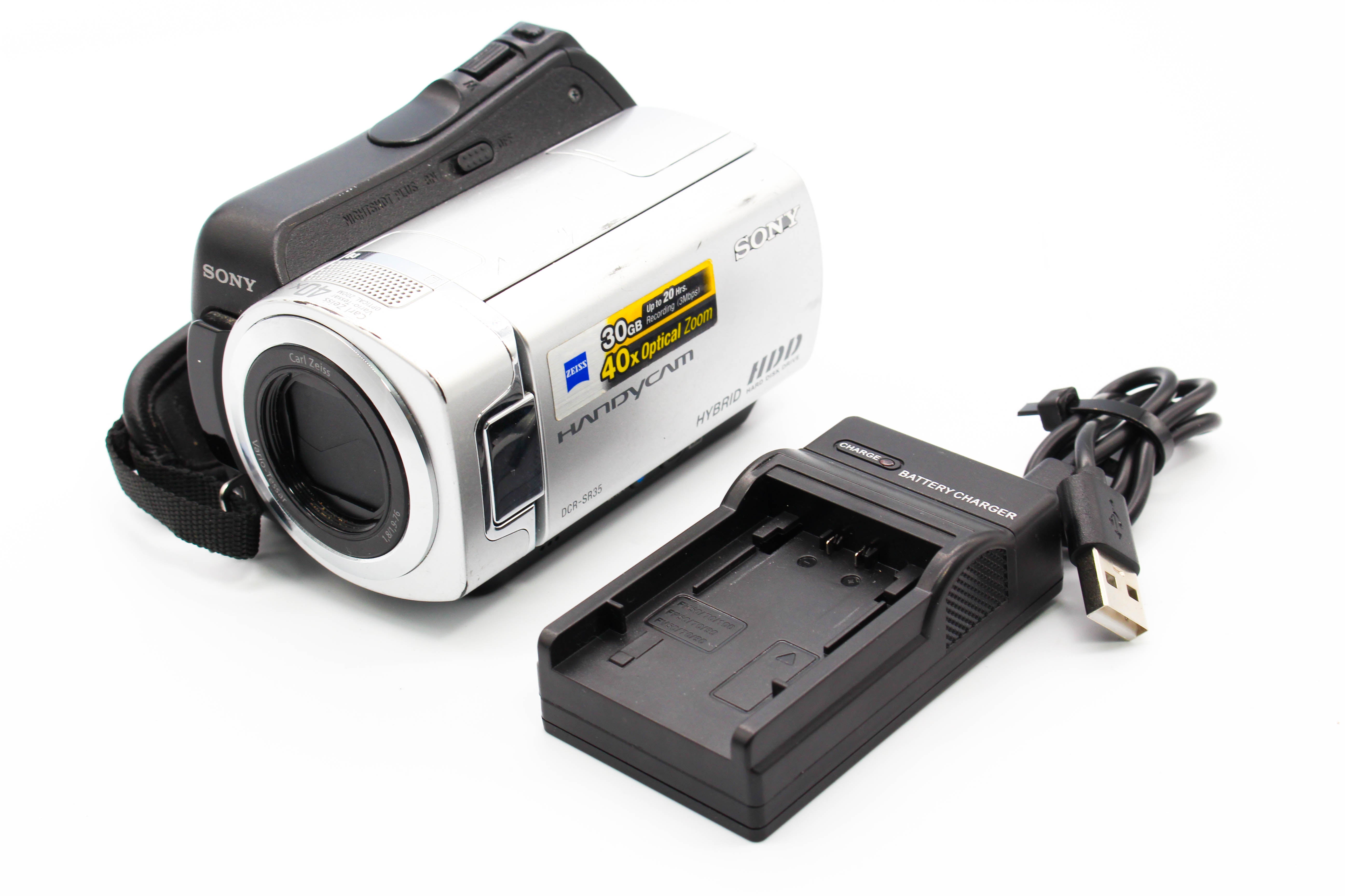 Sony DCR-SR35E HDD HD Digital Video Handycam Camcorder Camera - Tested Bundle