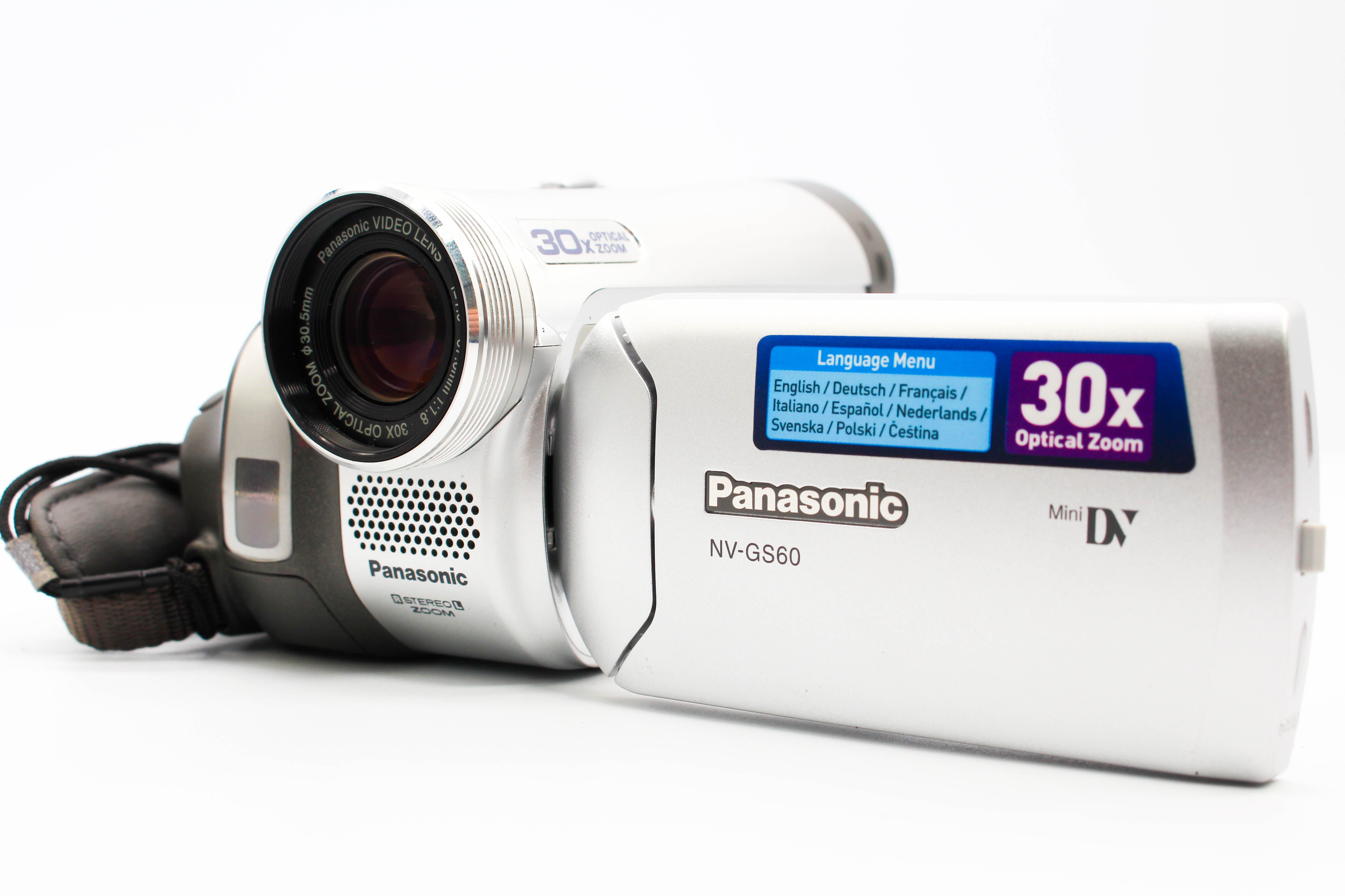 Panasonic NV-GS60EG-S MiniDV Handycam Camera Digital Video Camcorder - Tested Bundle Excellent