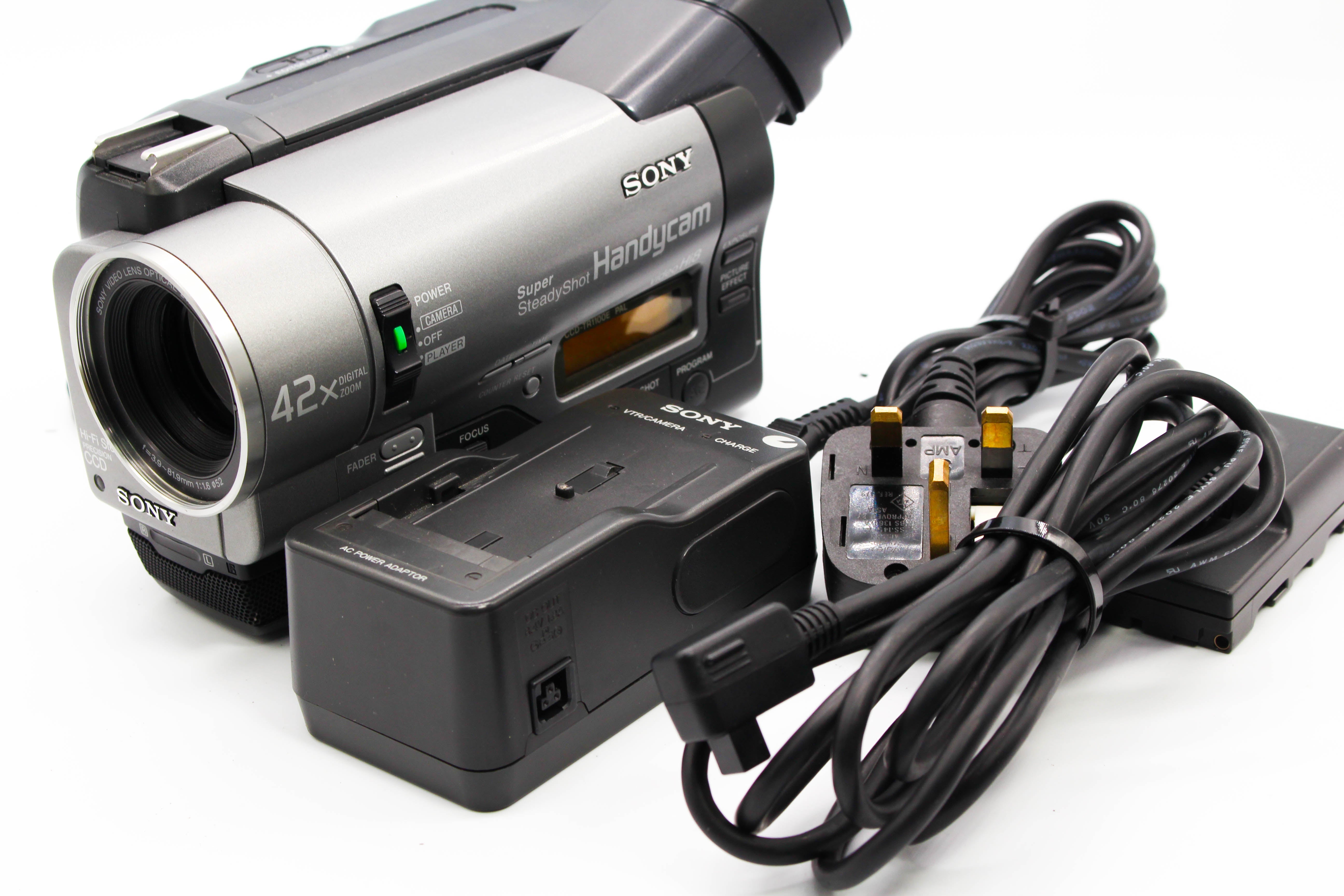 Sony CCD-TR1100E Hi8 Video8 8mm Handycam Camera Analog Video Camcorder - Tested Bundle Excellent