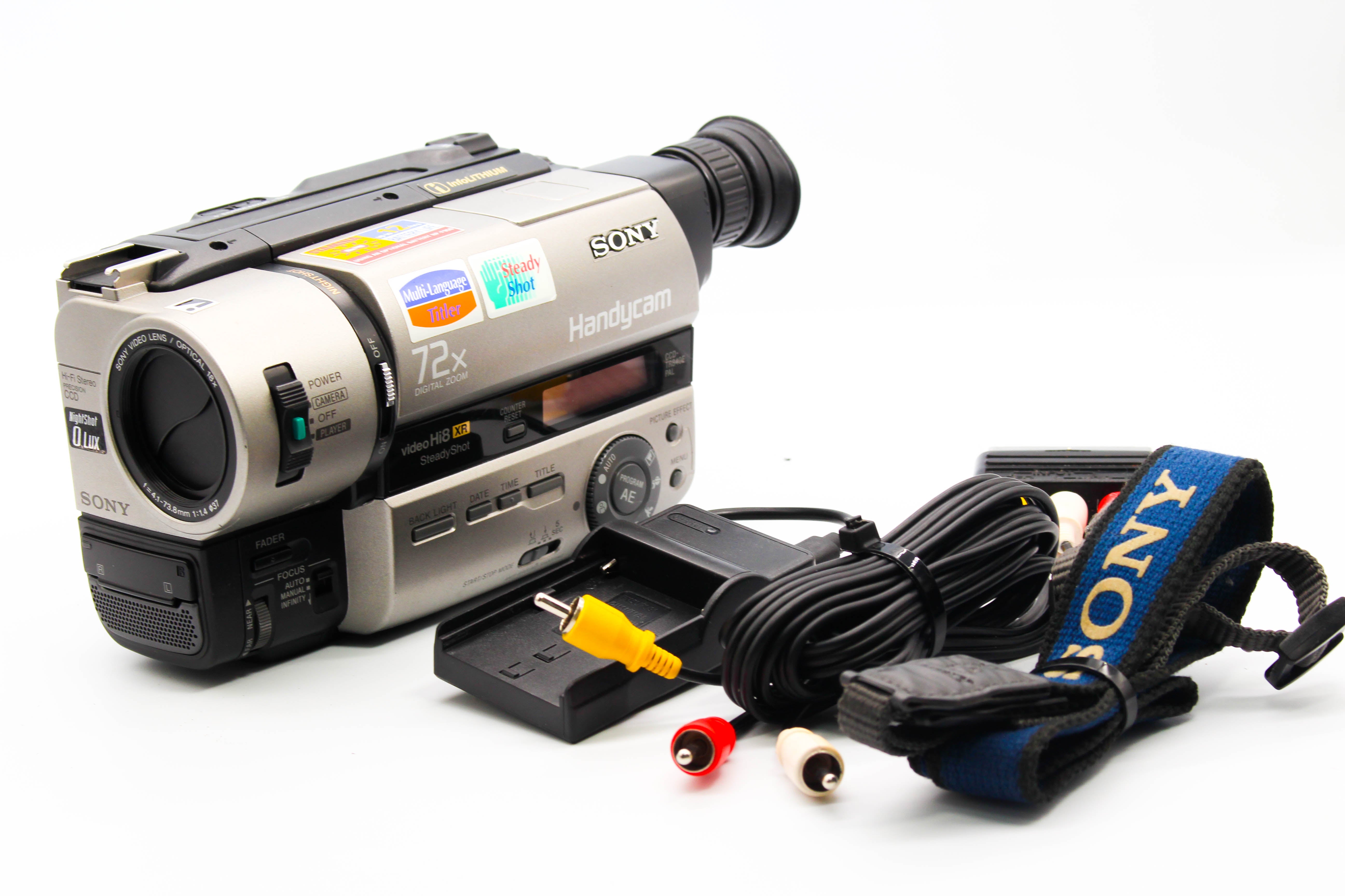Sony CCD-TR840E Hi8 Video8 8mm Handycam Camera Analog Video Camcorder - Tested Bundle Excellent