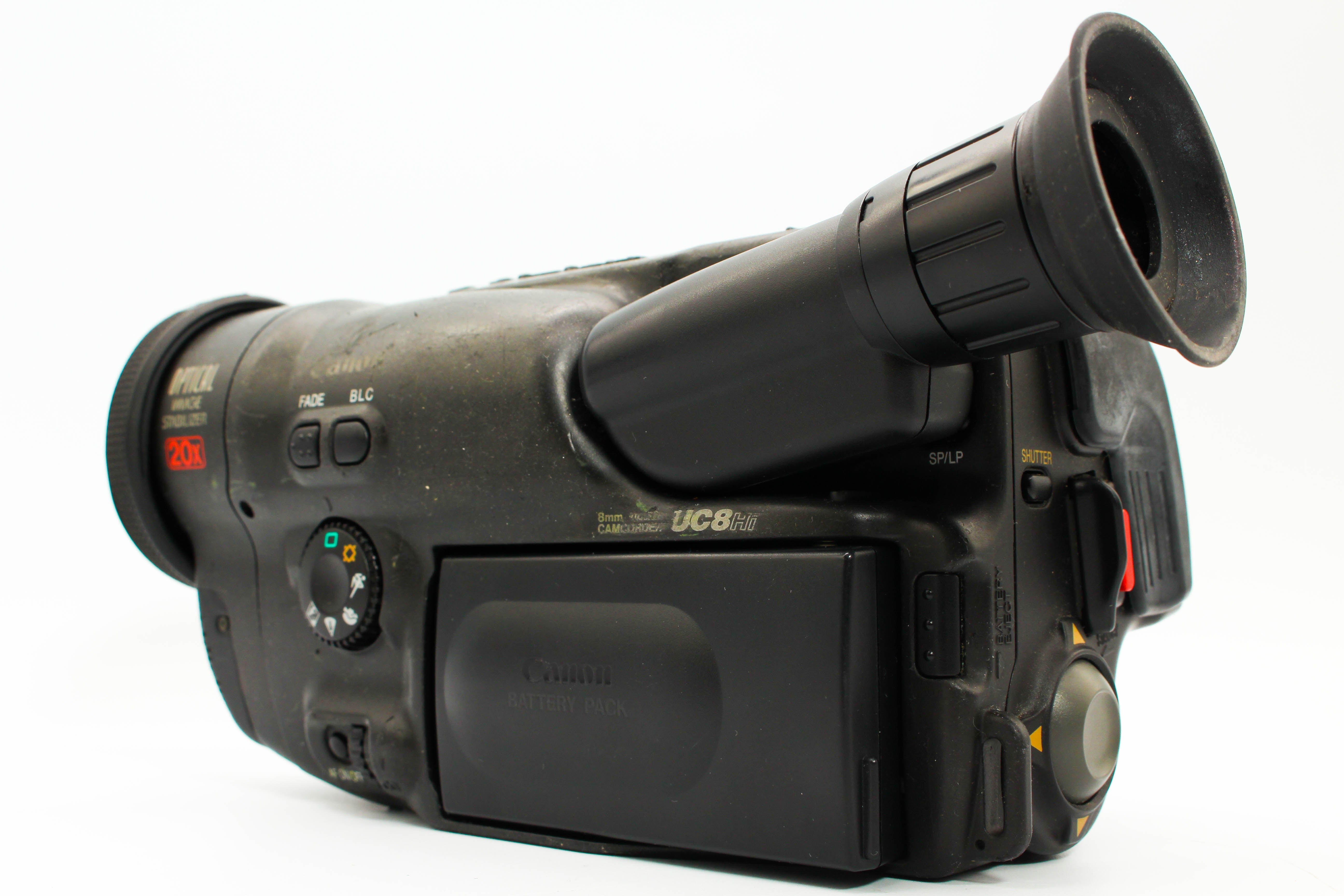Canon UC8HiE Hi8 8mm Handycam Camera Analog Video Camcorder - Tested Bundle