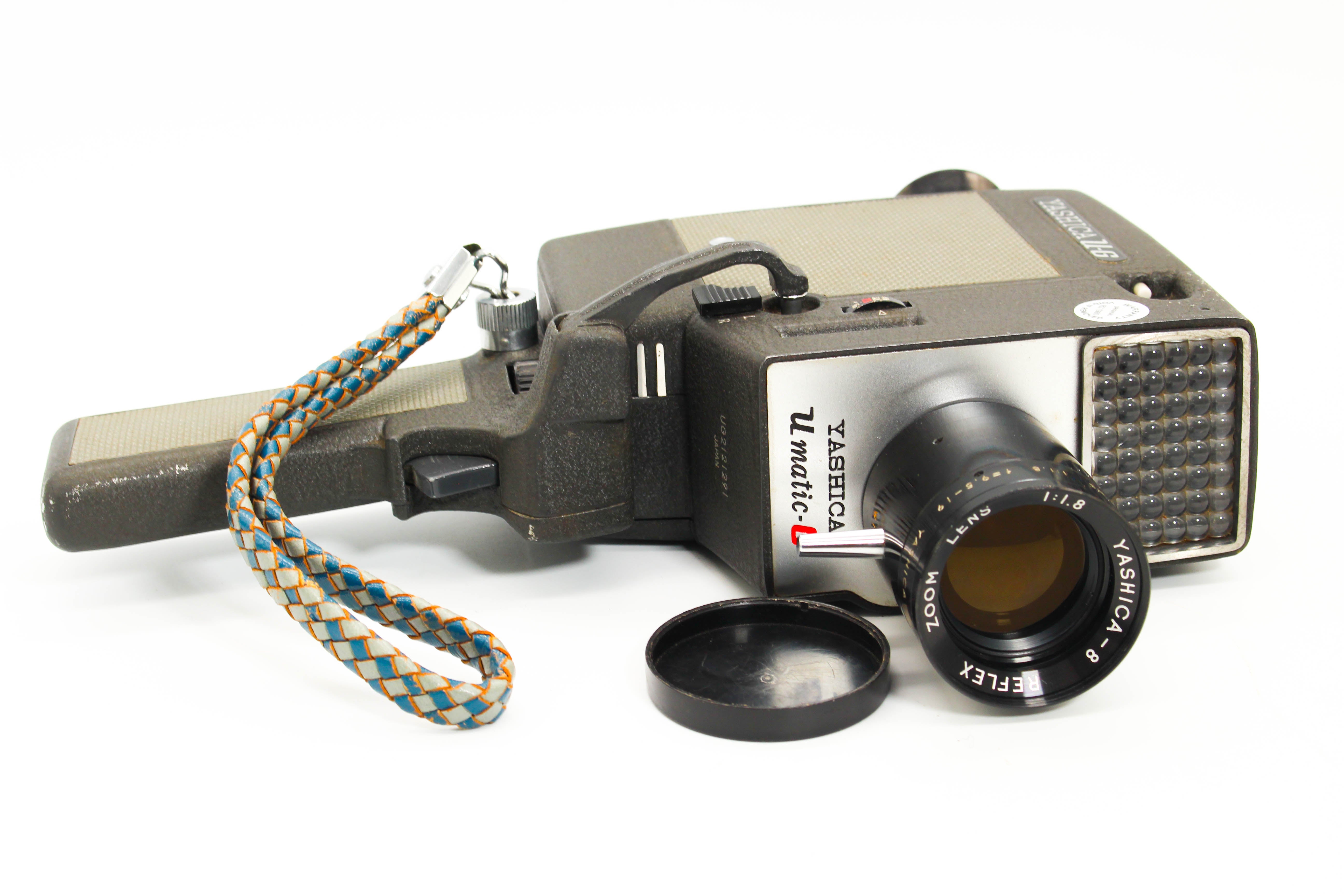 Yashica U matic-G U-G 8mm Cine Film Camera Telephoto Reflex Zoom f/1.8 Lens - Tested Bundle Excellent