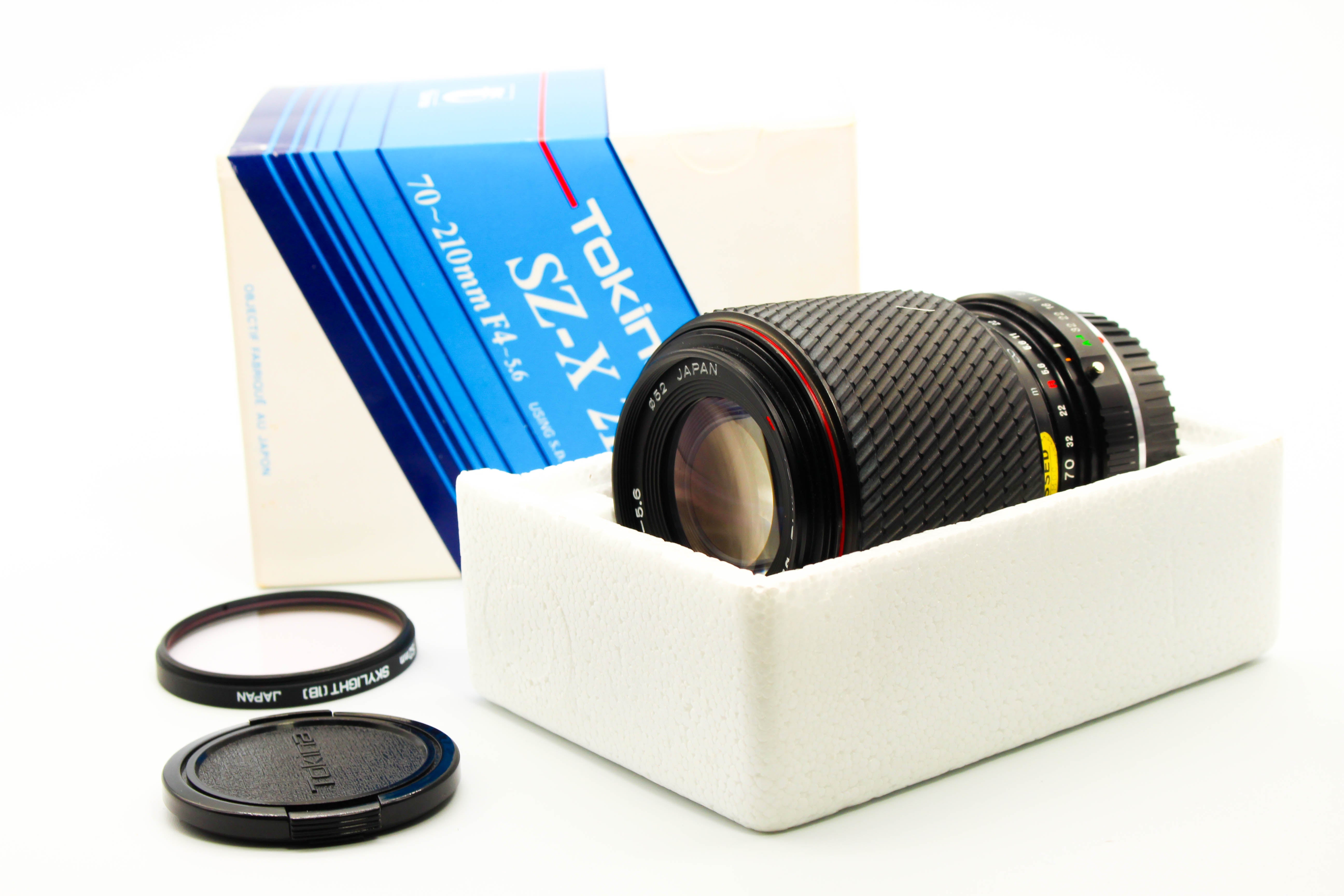 Tokina SZ-X 210 70-210mm f/4-5.6 Telephoto Lens for Vintage Pentax Film Cameras 52mm Filter- Tested Excellent