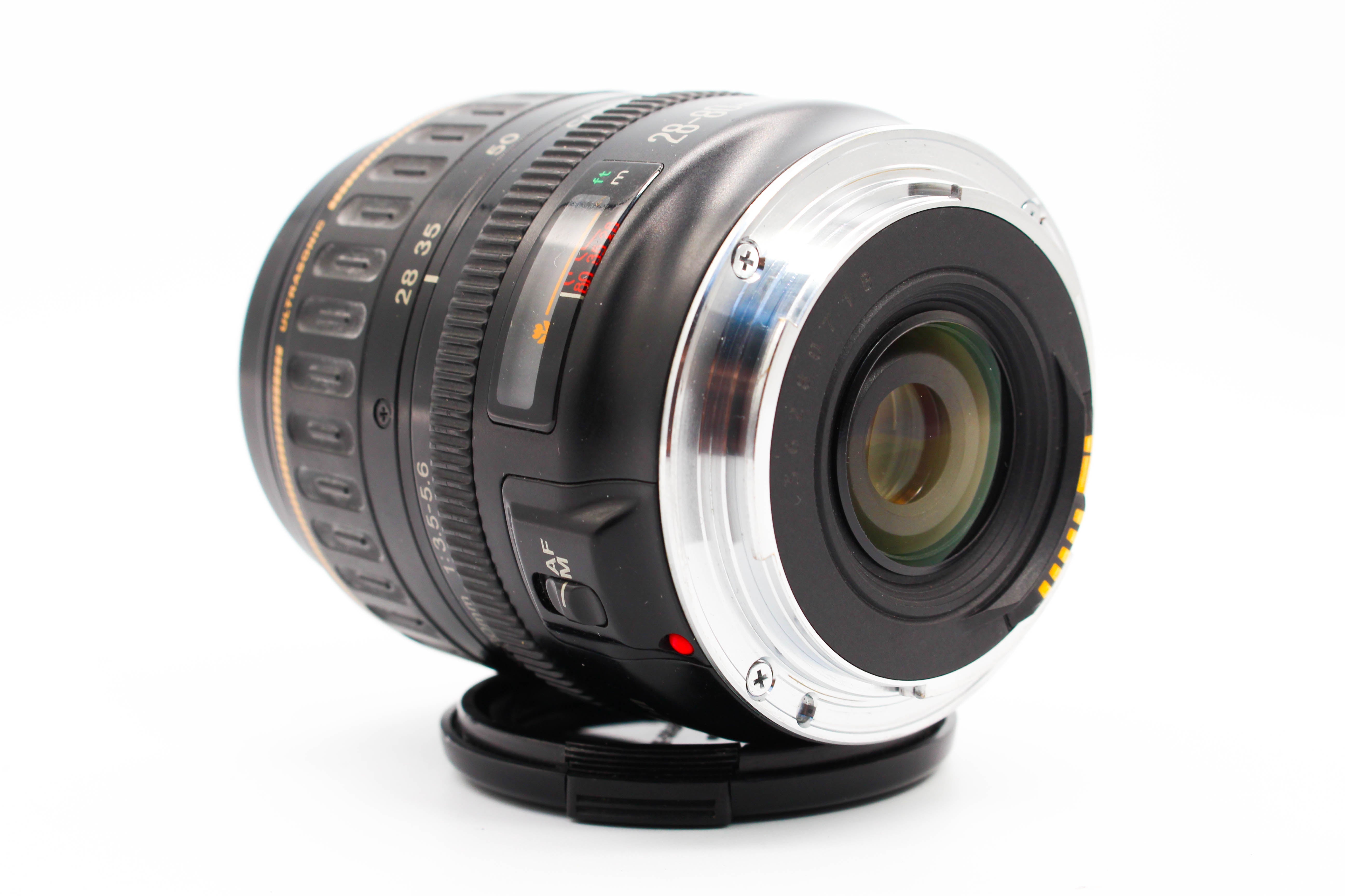 Canon 28-80mm f/3.5-5.6 EF Mount USM Ultrasonic SLR Film Camera Zoom Lens 58mm Filter Thread Size - Tested Excellent