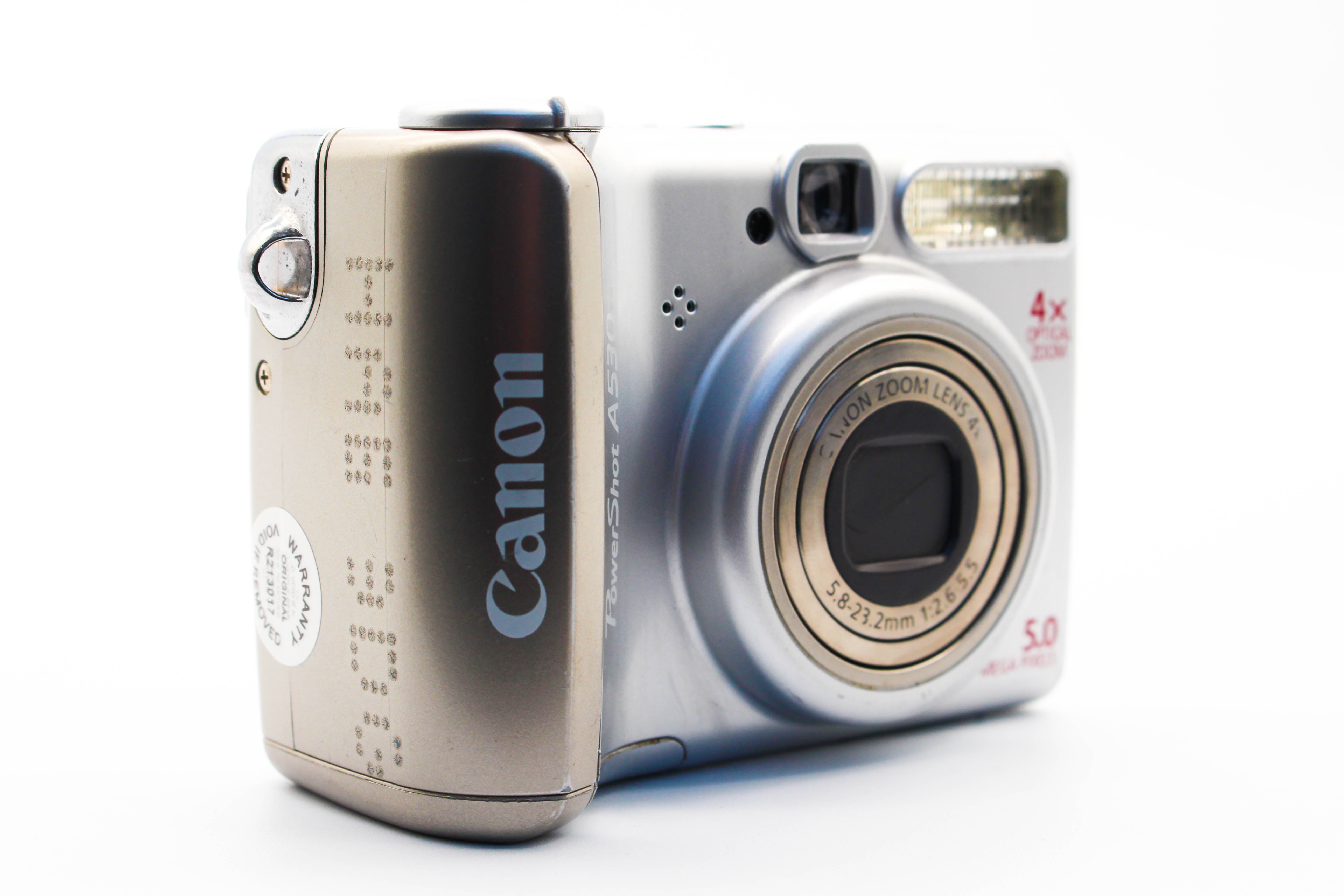 Canon PowerShot A530 SD Card Compact Digital Photo Video Retro Camera Digicam - Tested Bundle Excellent