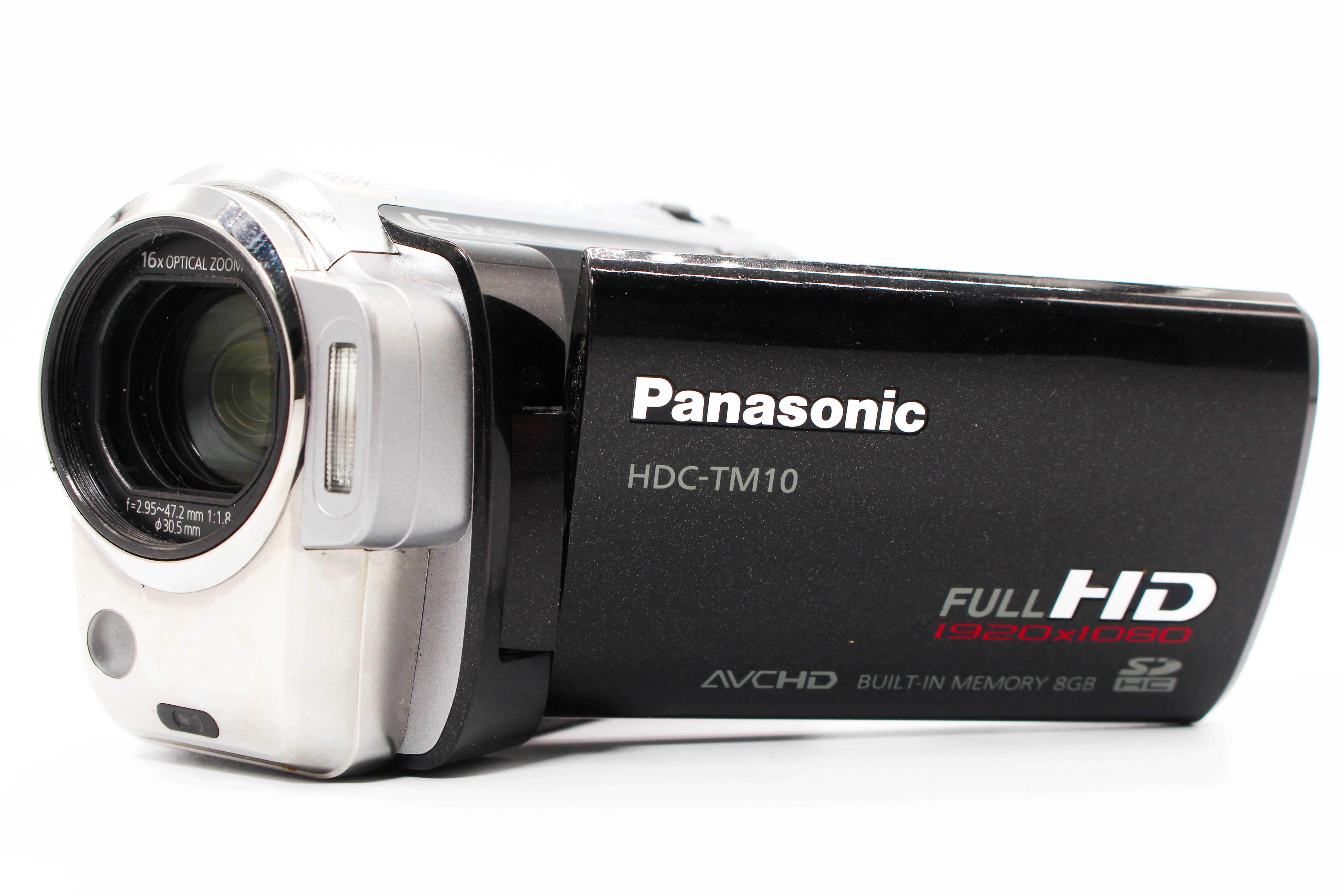 Panasonic HDC-TM10 HD SD Card Digital Video Camcorder - Tested Bundle Excellent