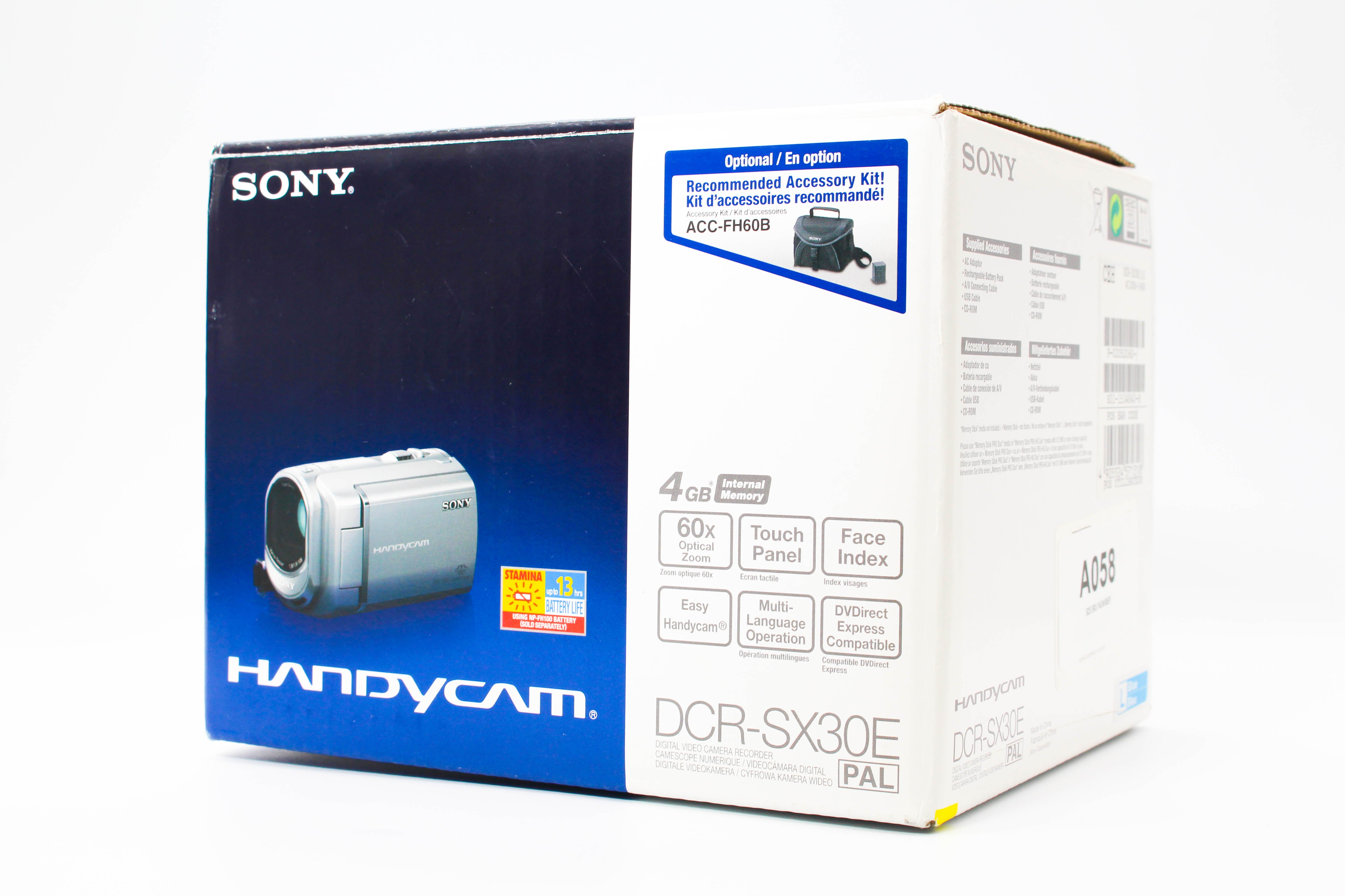 Sony DCR-SX30 HD SD Card Digital Video Camera Camcorder - Tested Bundle Excellent