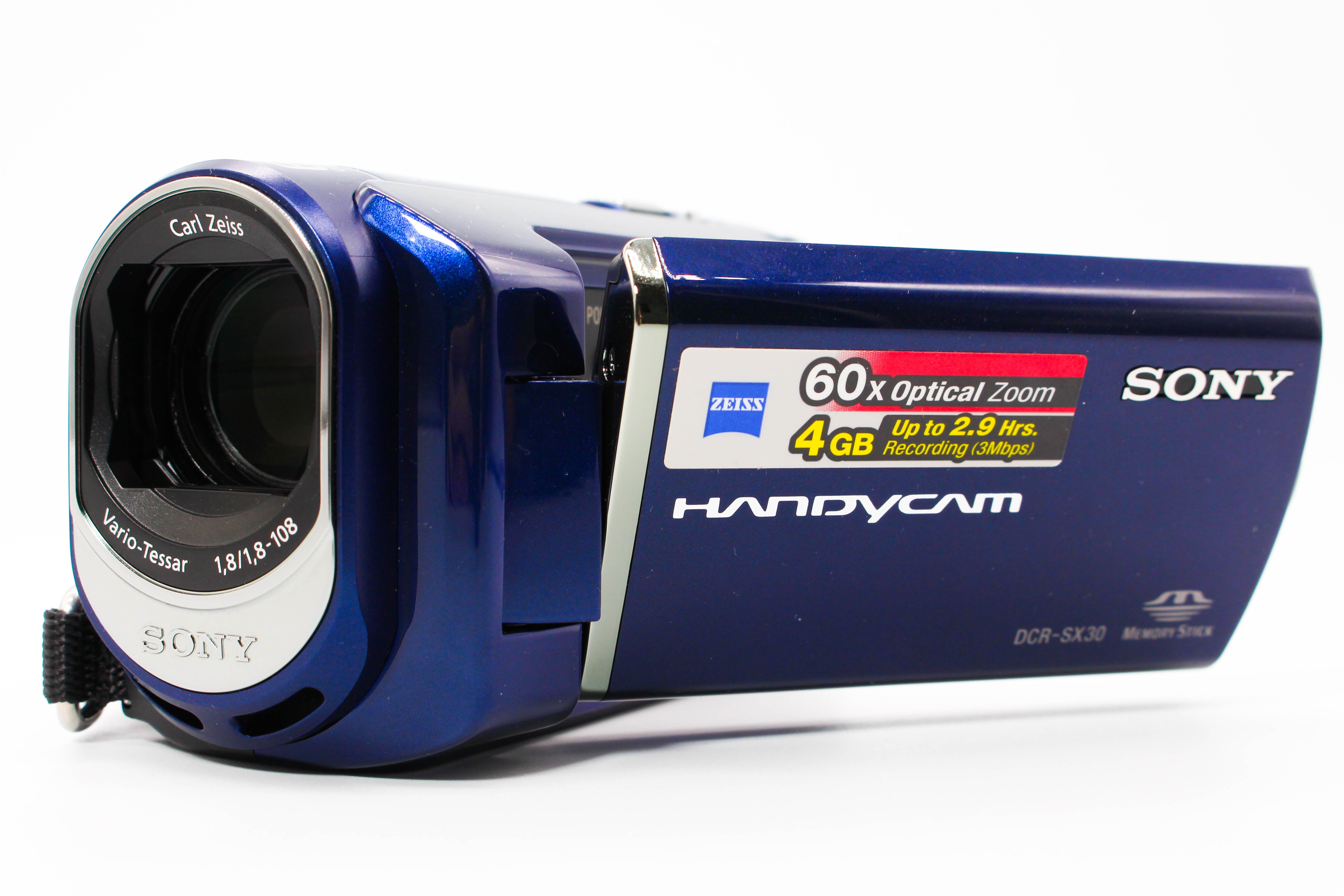 Sony DCR-SX30 HD SD Card Digital Video Camera Camcorder - Tested Bundle Excellent