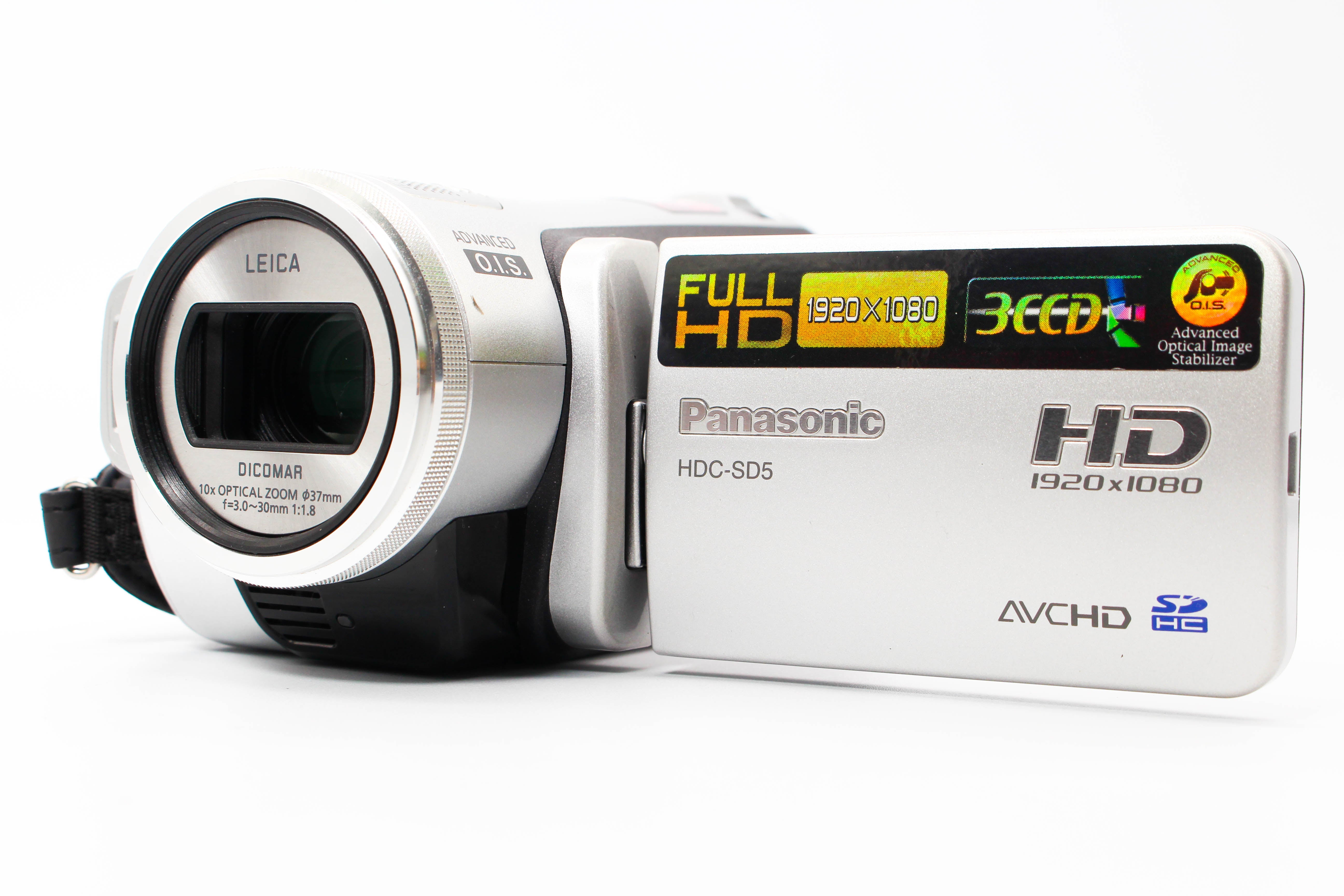 Panasonic HDC-SD5 HD SD Card Digital Video Camcorder - Tested Bundle Excellent