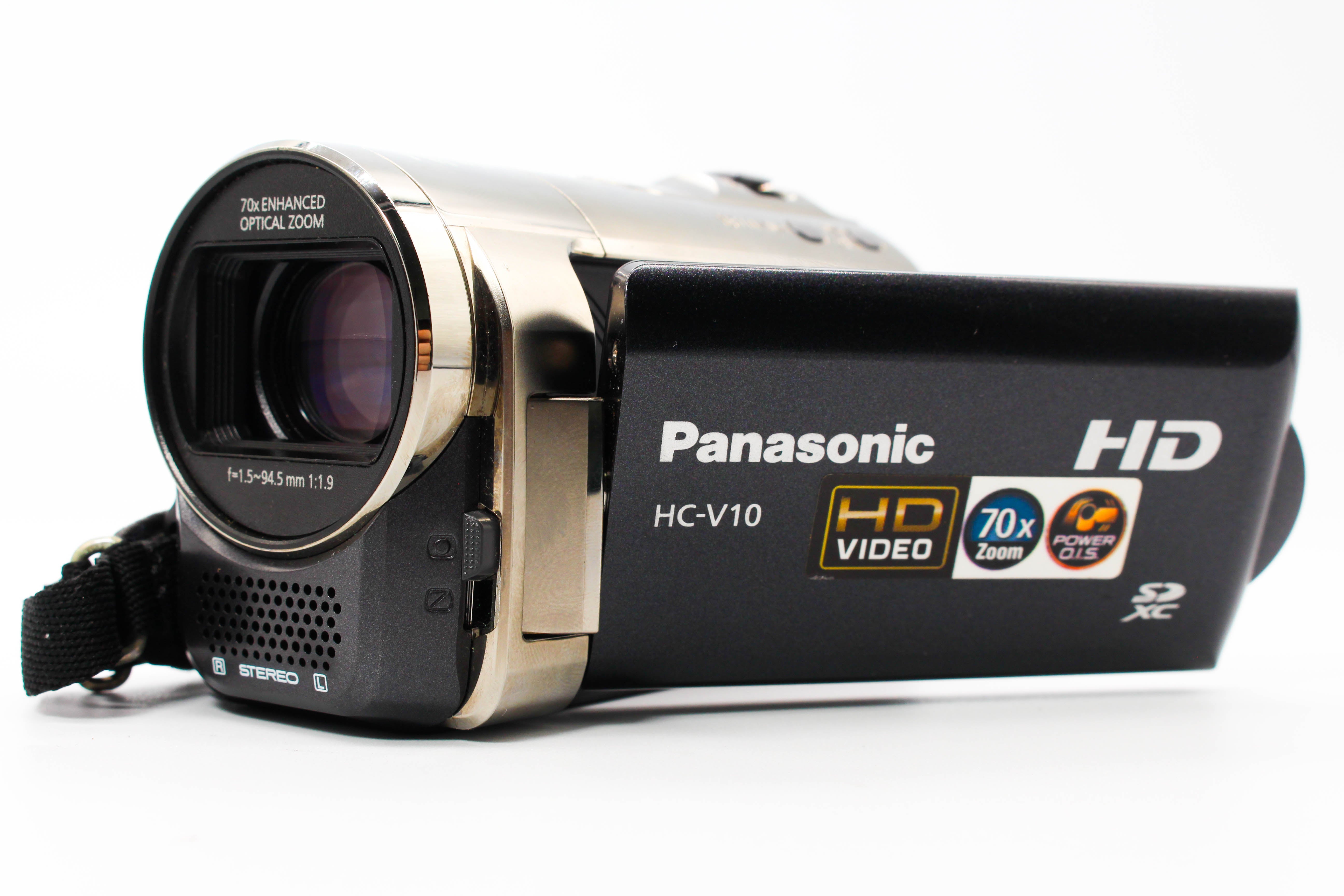 Panasonic HC-V10 HD SD Card Digital Video Camcorder - Tested Bundle Excellent