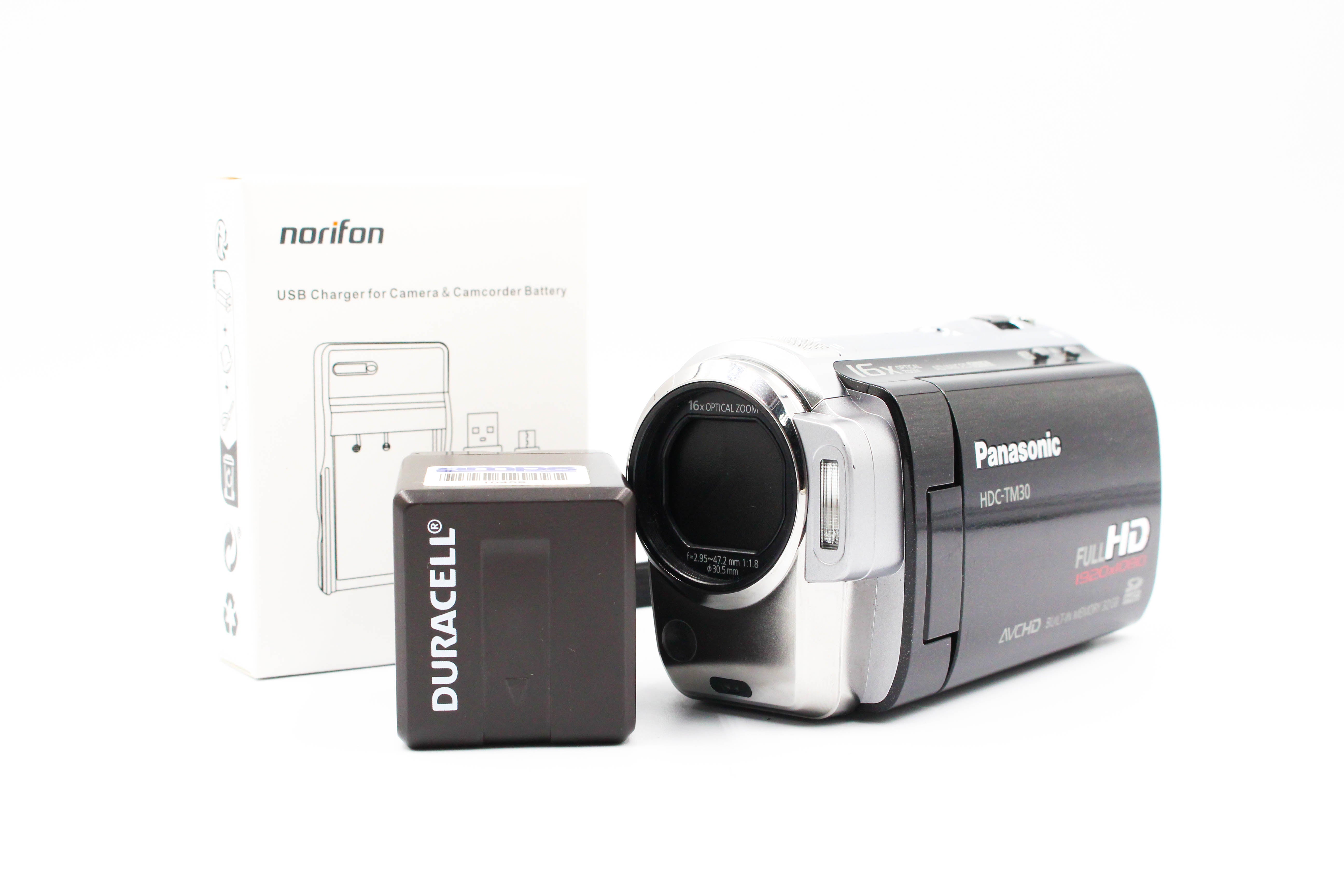 Panasonic HDC-TM30 Camcorder Digital Video Camera - Tested Bundle Excellent