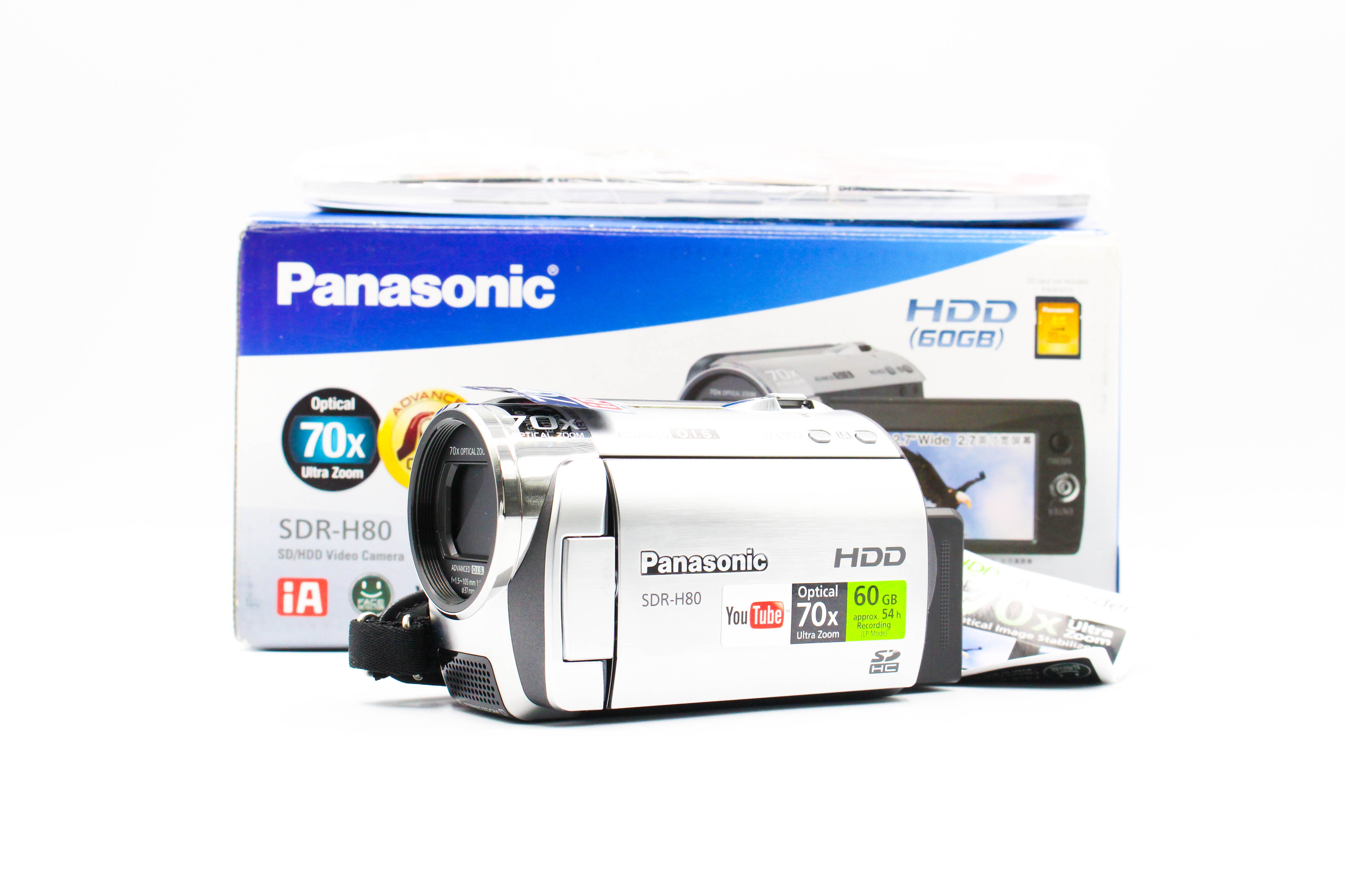 Panasonic SDR-H80 60GB HDD Digital Video Camcorder - Tested Bundle Excellent